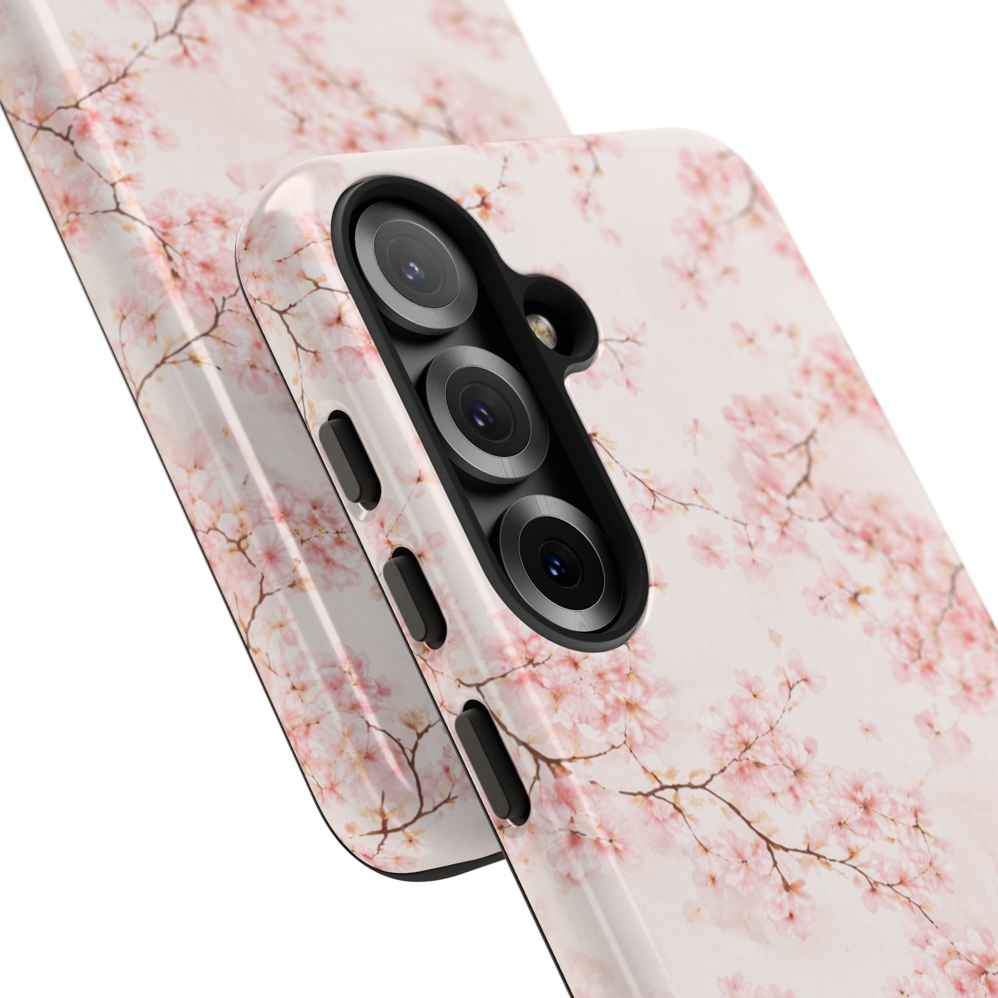 Pancake Dreams™ Cherry Blossom Tough Phone Case — Pink Floral Protective iPhone Cover