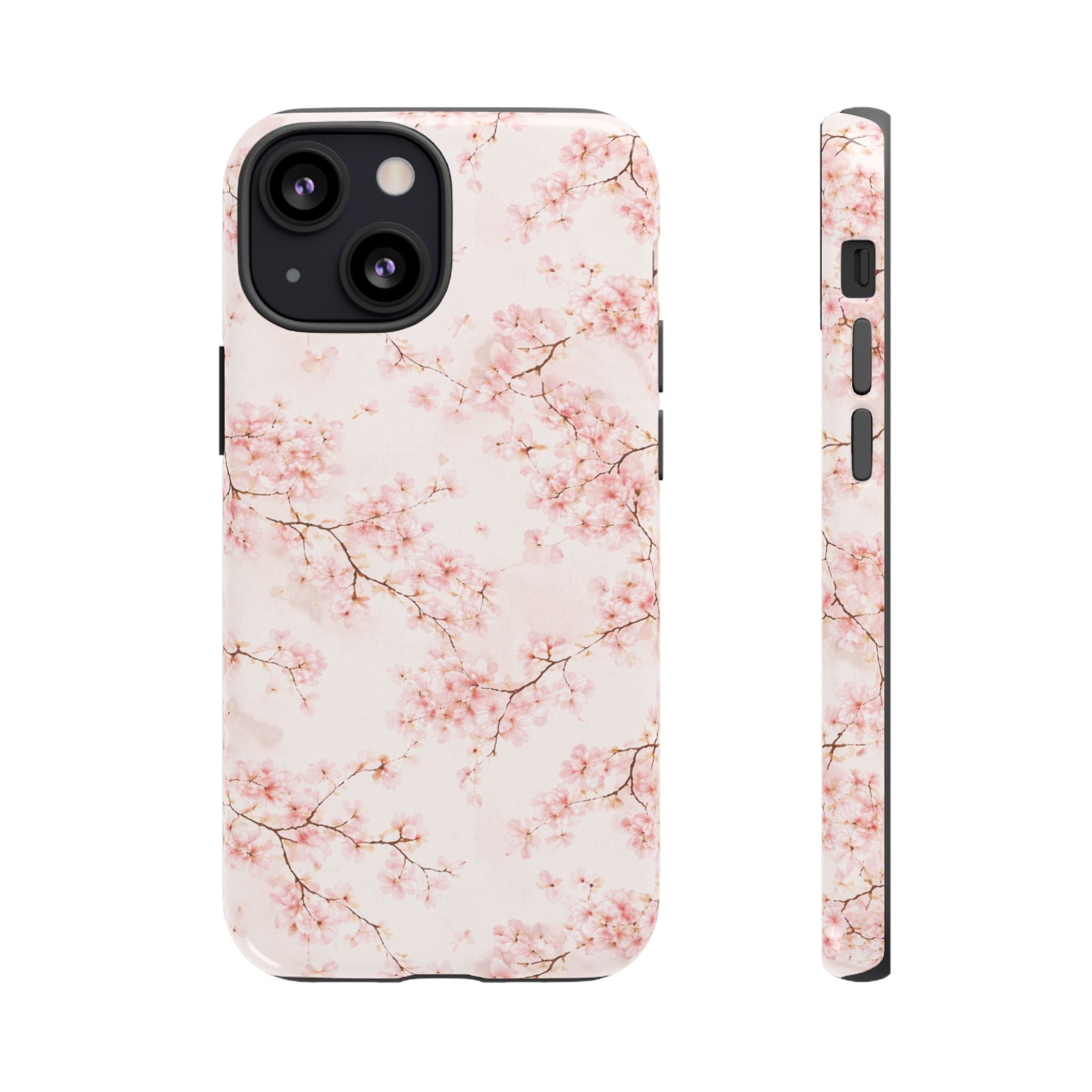Pancake Dreams™ Cherry Blossom Tough Phone Case — Pink Floral Protective iPhone Cover
