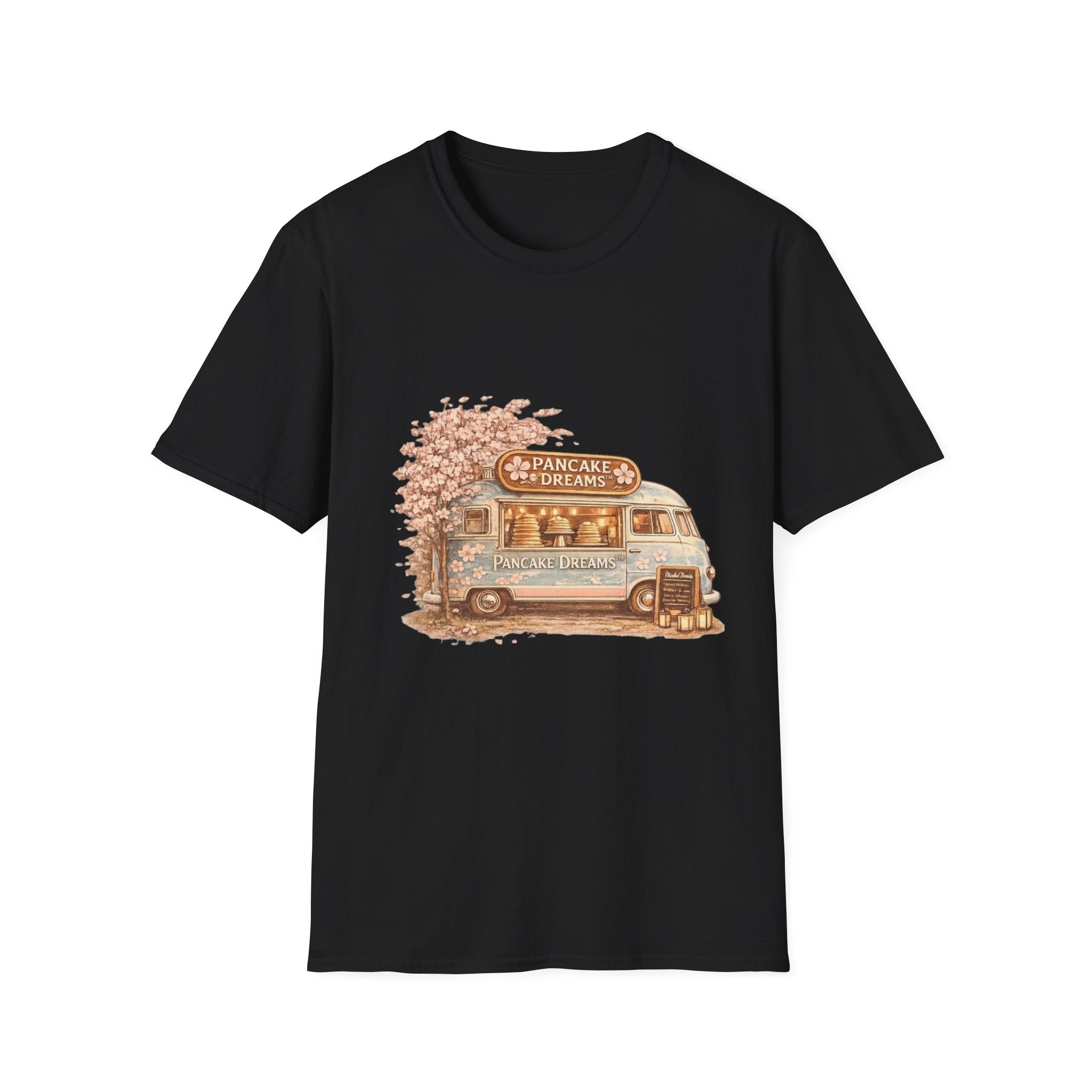 Pancake Dreams™ Vintage Pancake Truck T-Shirt — "Pancake Dreams" Retro Food Truck Tee