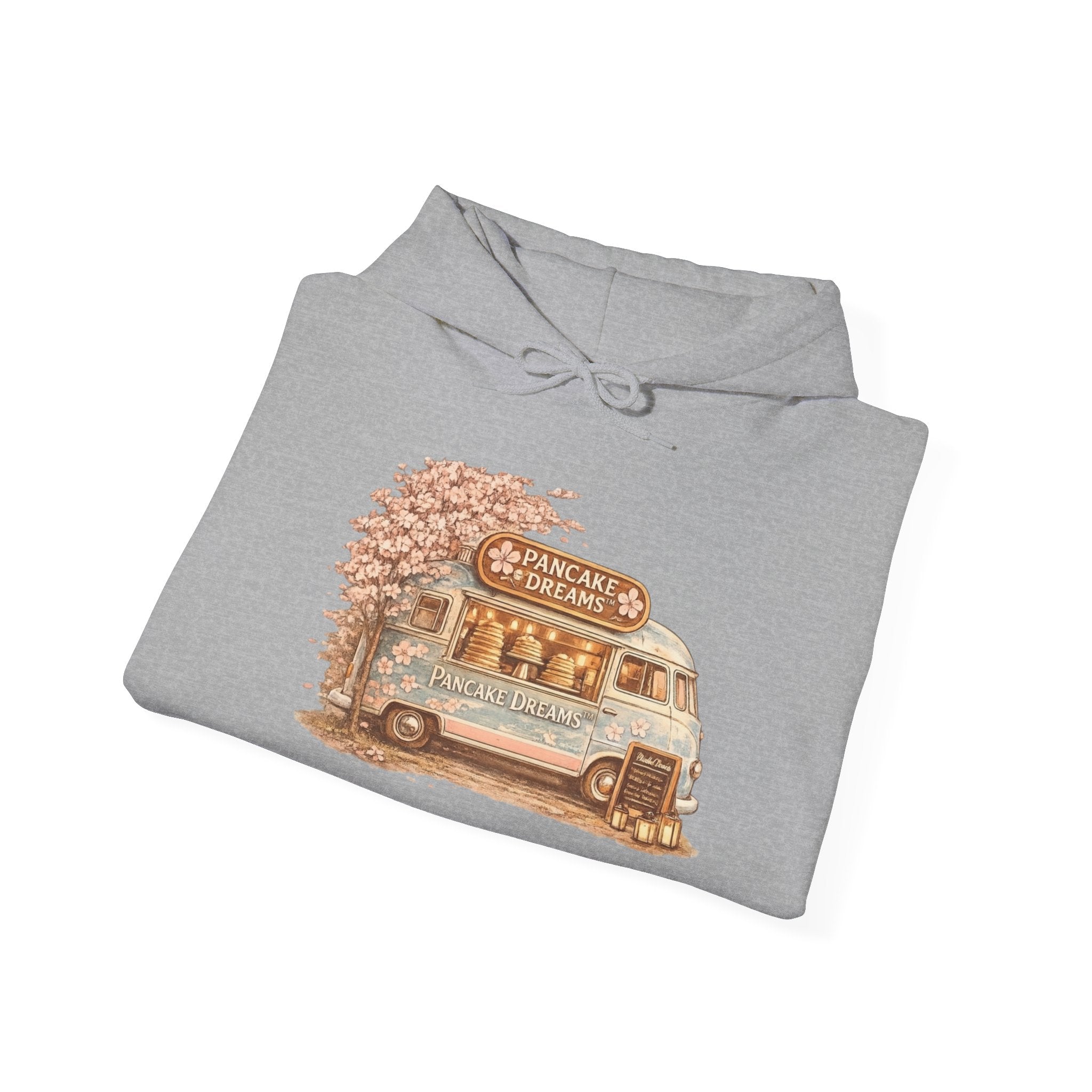 Pancake Dreams™ Coffee Truck Hoodie – Cozy Retro Coffee Camper Design