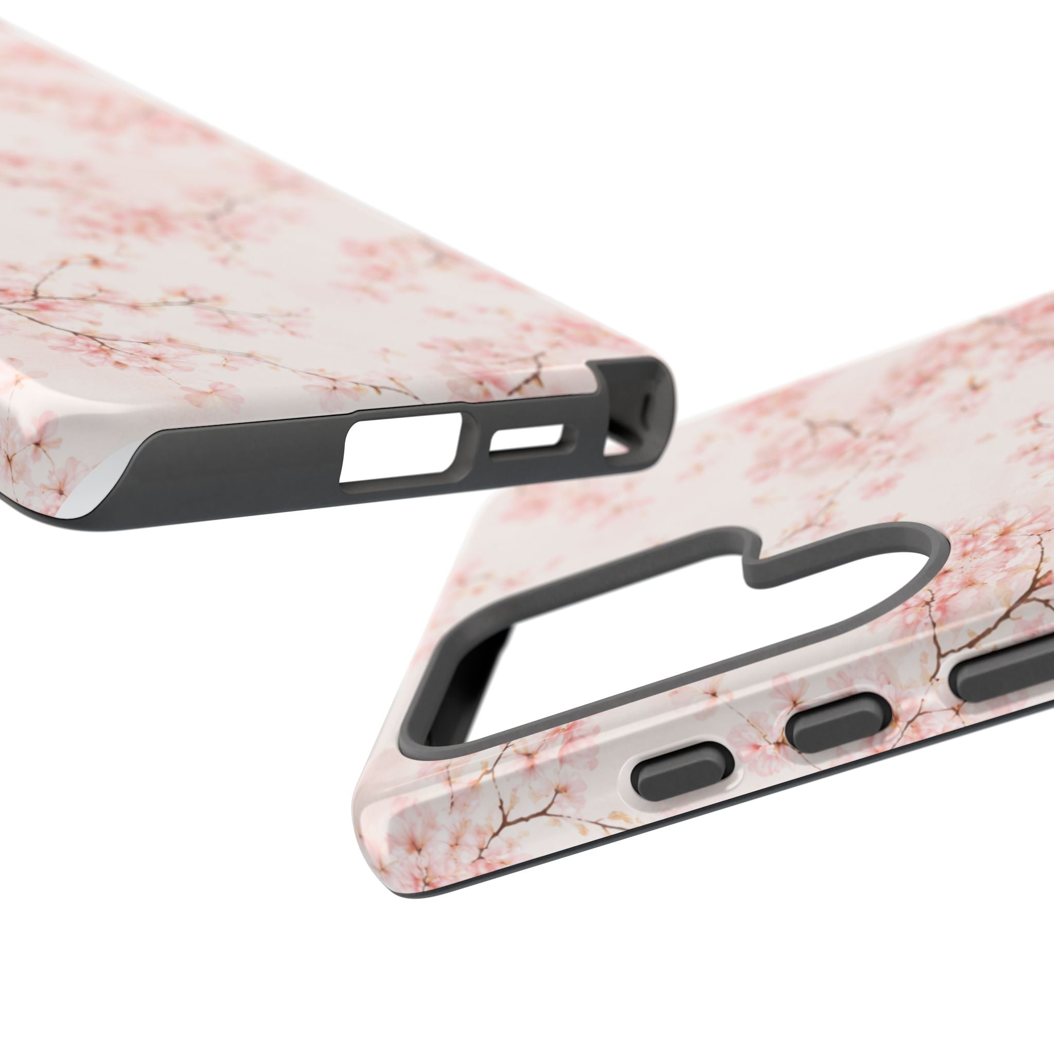 Pancake Dreams™ Cherry Blossom Tough Phone Case — Pink Floral Protective iPhone Cover