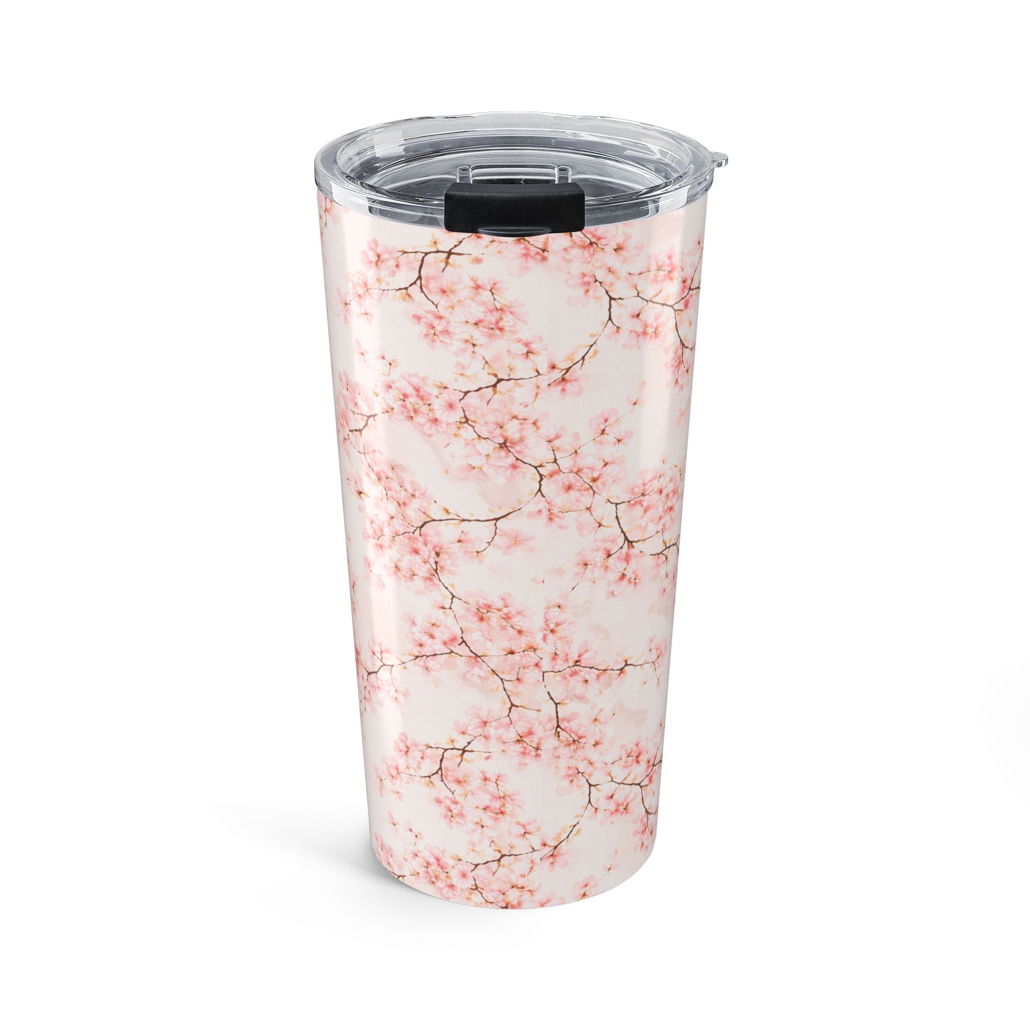 Pancake Dreams Cherry Blossom Tumbler — Floral Stainless Steel Travel Cup