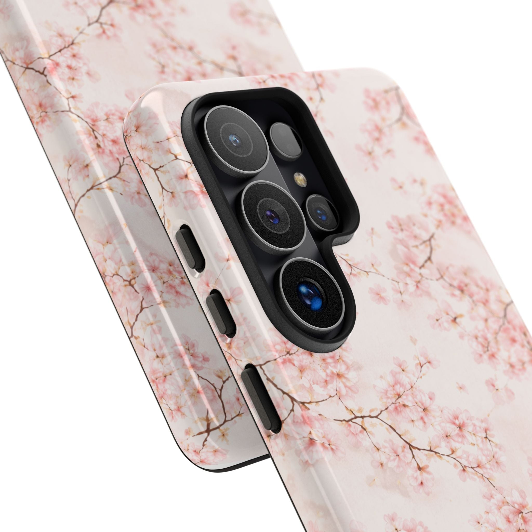 Pancake Dreams™ Cherry Blossom Tough Phone Case — Pink Floral Protective iPhone Cover