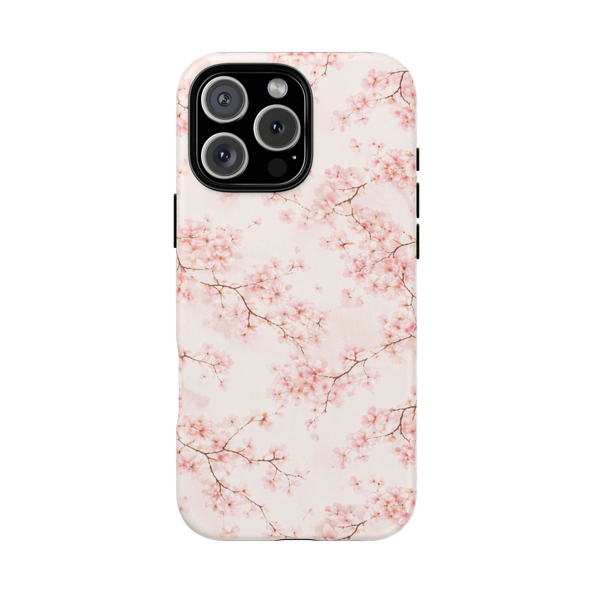 Pancake Dreams™ Cherry Blossom Tough Phone Case — Pink Floral Protective iPhone Cover