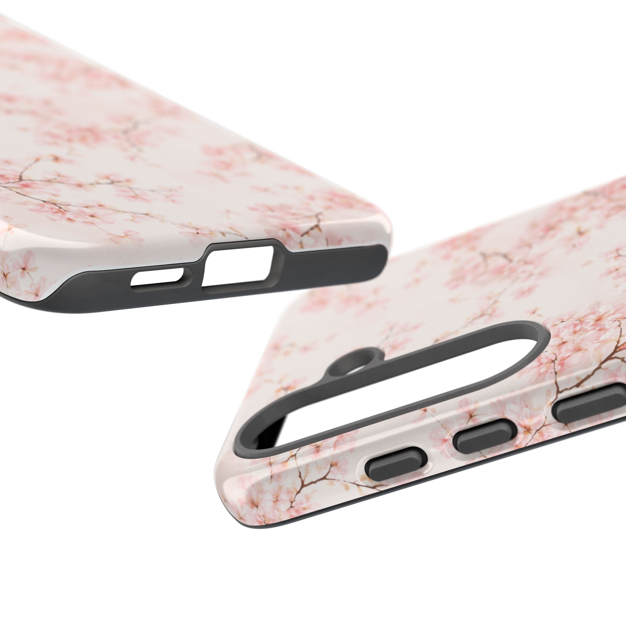 Pancake Dreams™ Cherry Blossom Tough Phone Case — Pink Floral Protective iPhone Cover