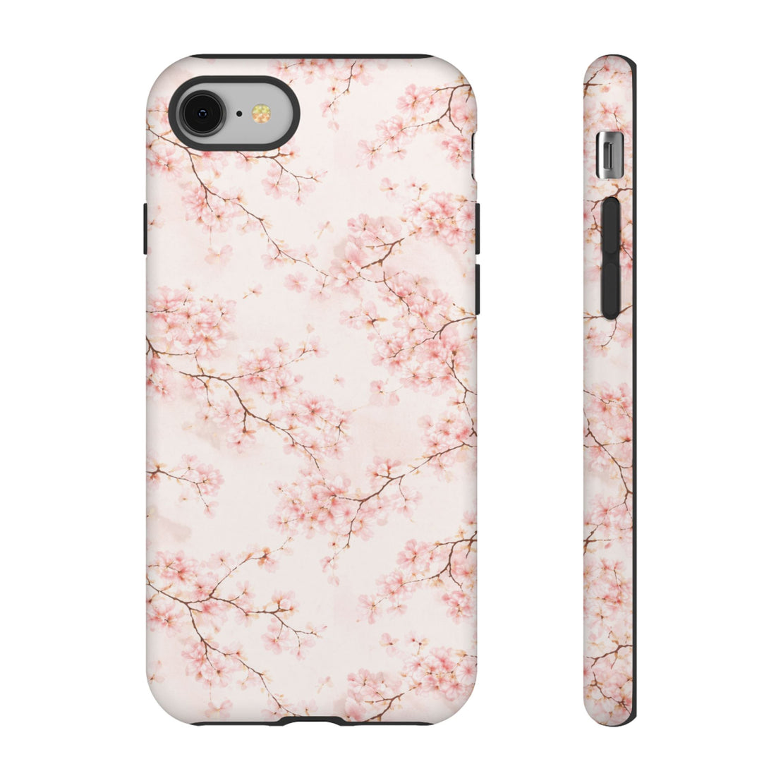 Pancake Dreams™ Cherry Blossom Tough Phone Case — Pink Floral Protective iPhone Cover