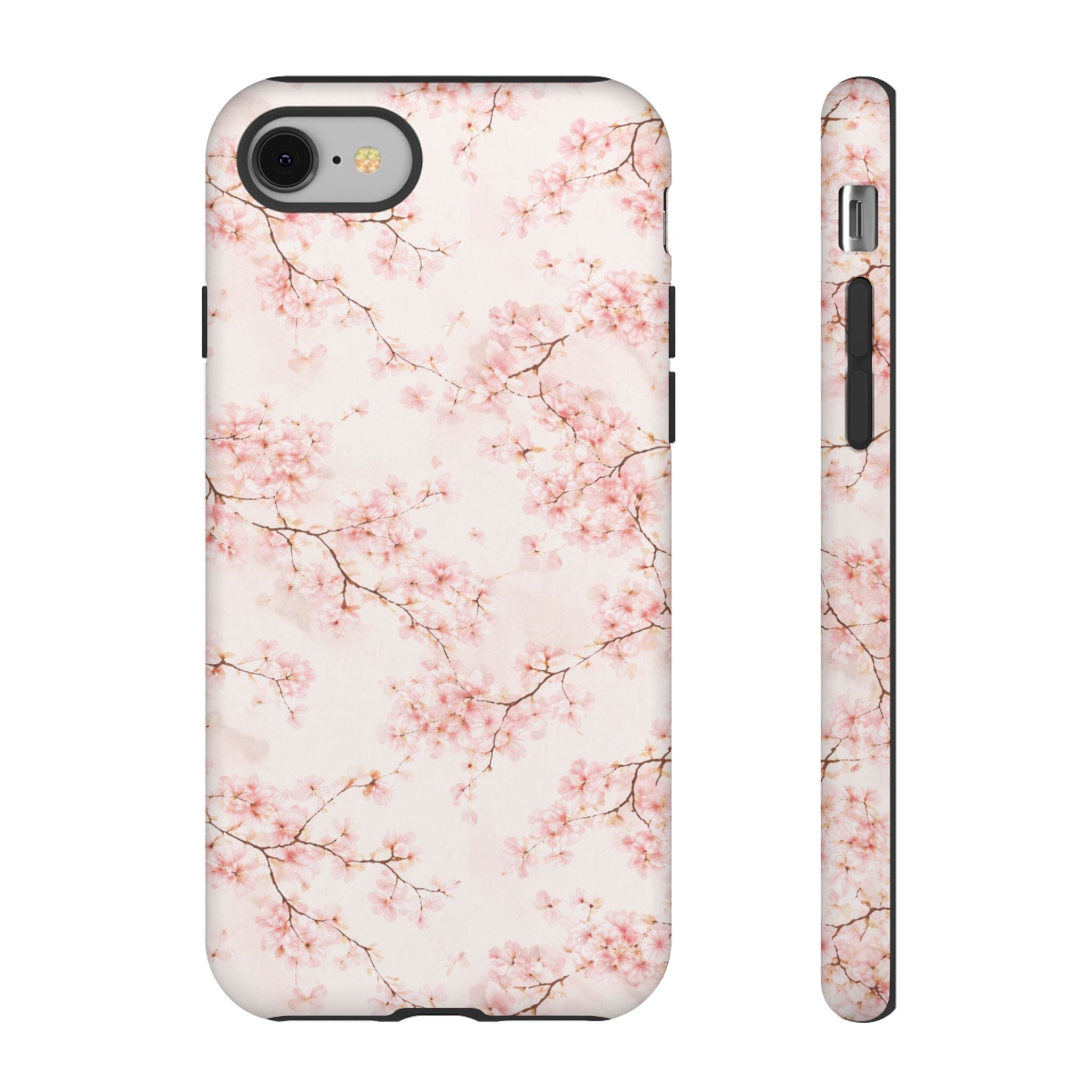 Pancake Dreams™ Cherry Blossom Tough Phone Case — Pink Floral Protective iPhone Cover