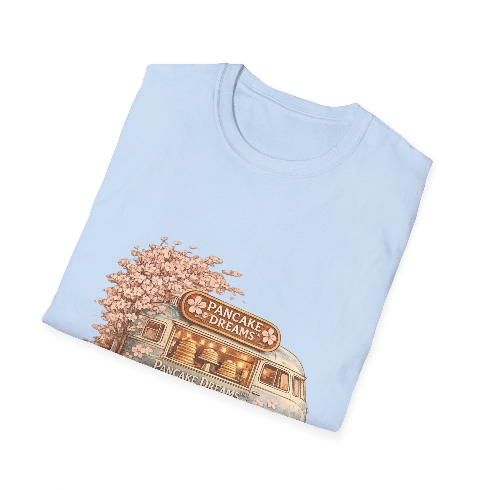 Pancake Dreams™ Vintage Pancake Truck T-Shirt — "Pancake Dreams" Retro Food Truck Tee