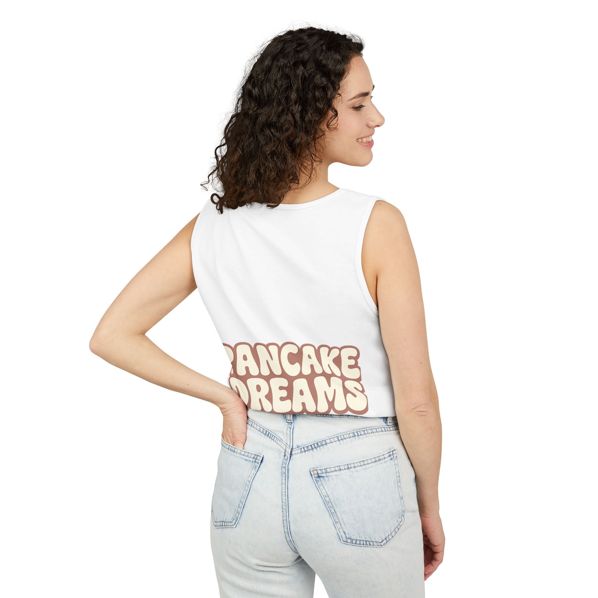 Pancake Dreams Tank Top — Vintage Food Truck Breakfast Graphic Tee