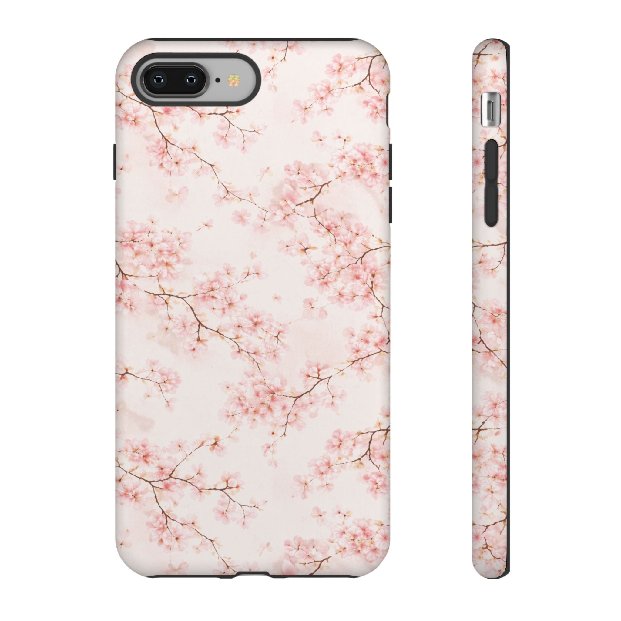 Pancake Dreams™ Cherry Blossom Tough Phone Case — Pink Floral Protective iPhone Cover