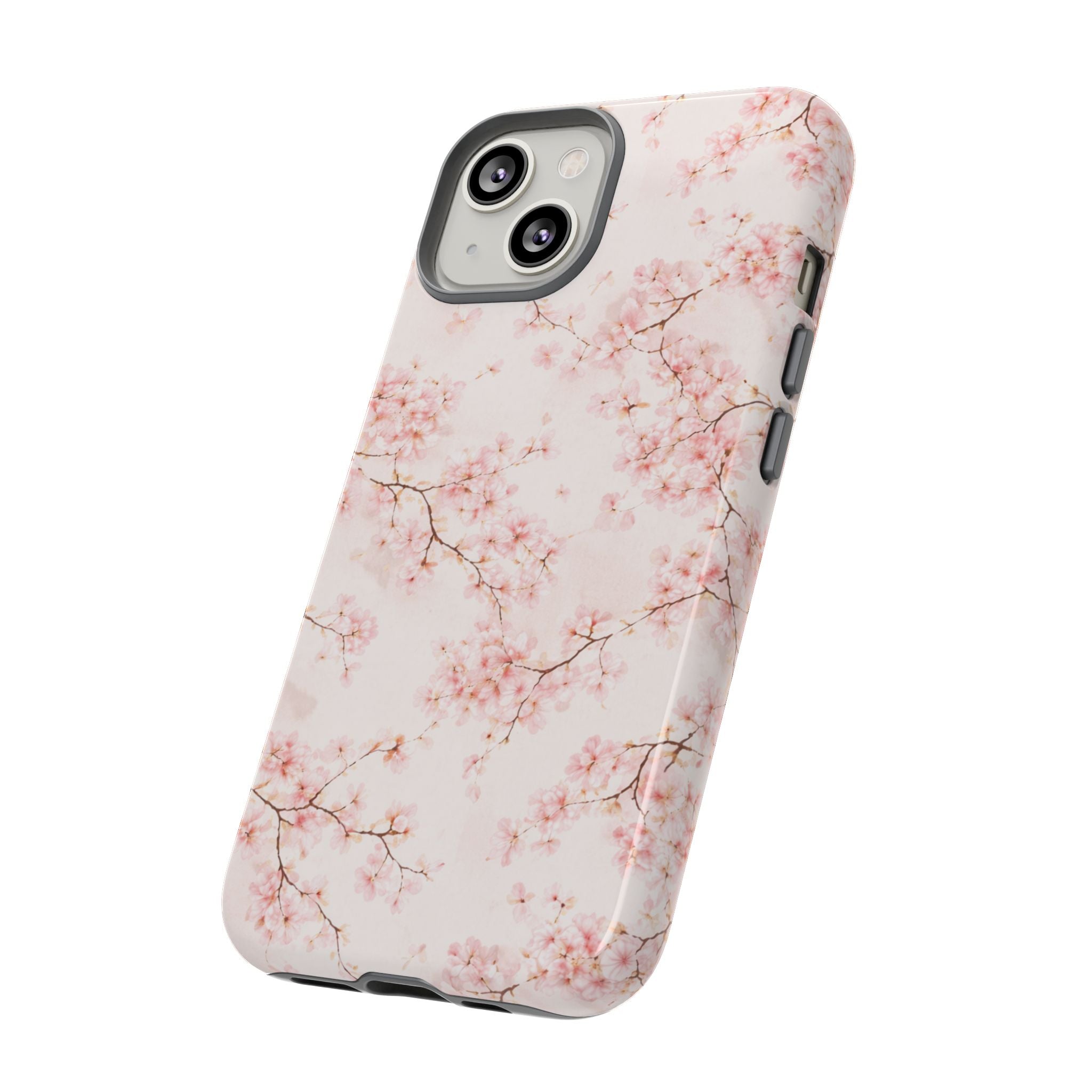 Pancake Dreams™ Cherry Blossom Tough Phone Case — Pink Floral Protective iPhone Cover
