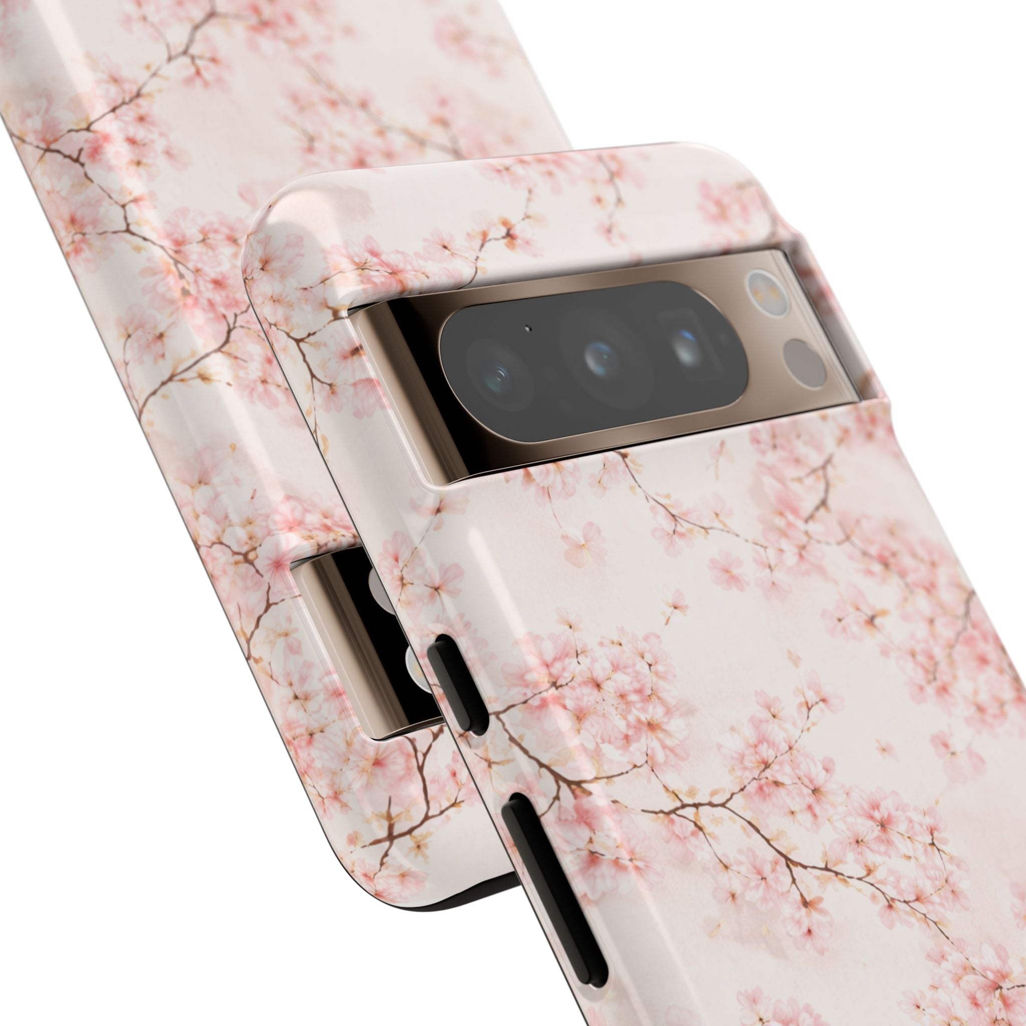 Pancake Dreams™ Cherry Blossom Tough Phone Case — Pink Floral Protective iPhone Cover