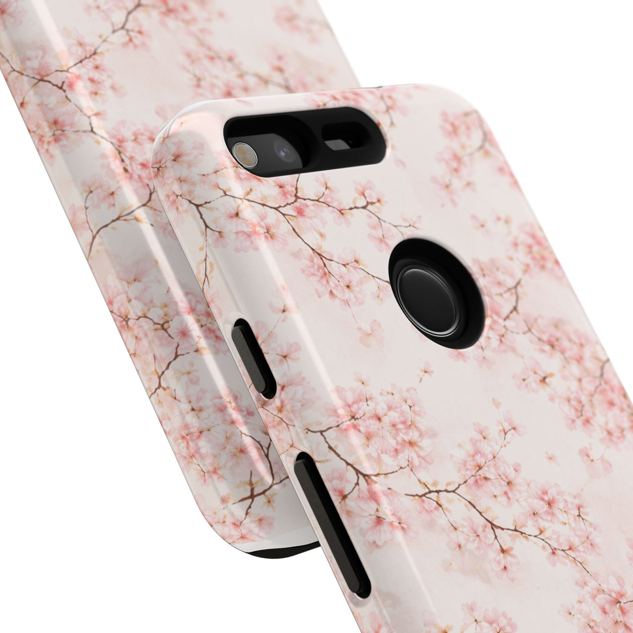 Pancake Dreams™ Cherry Blossom Tough Phone Case — Pink Floral Protective iPhone Cover