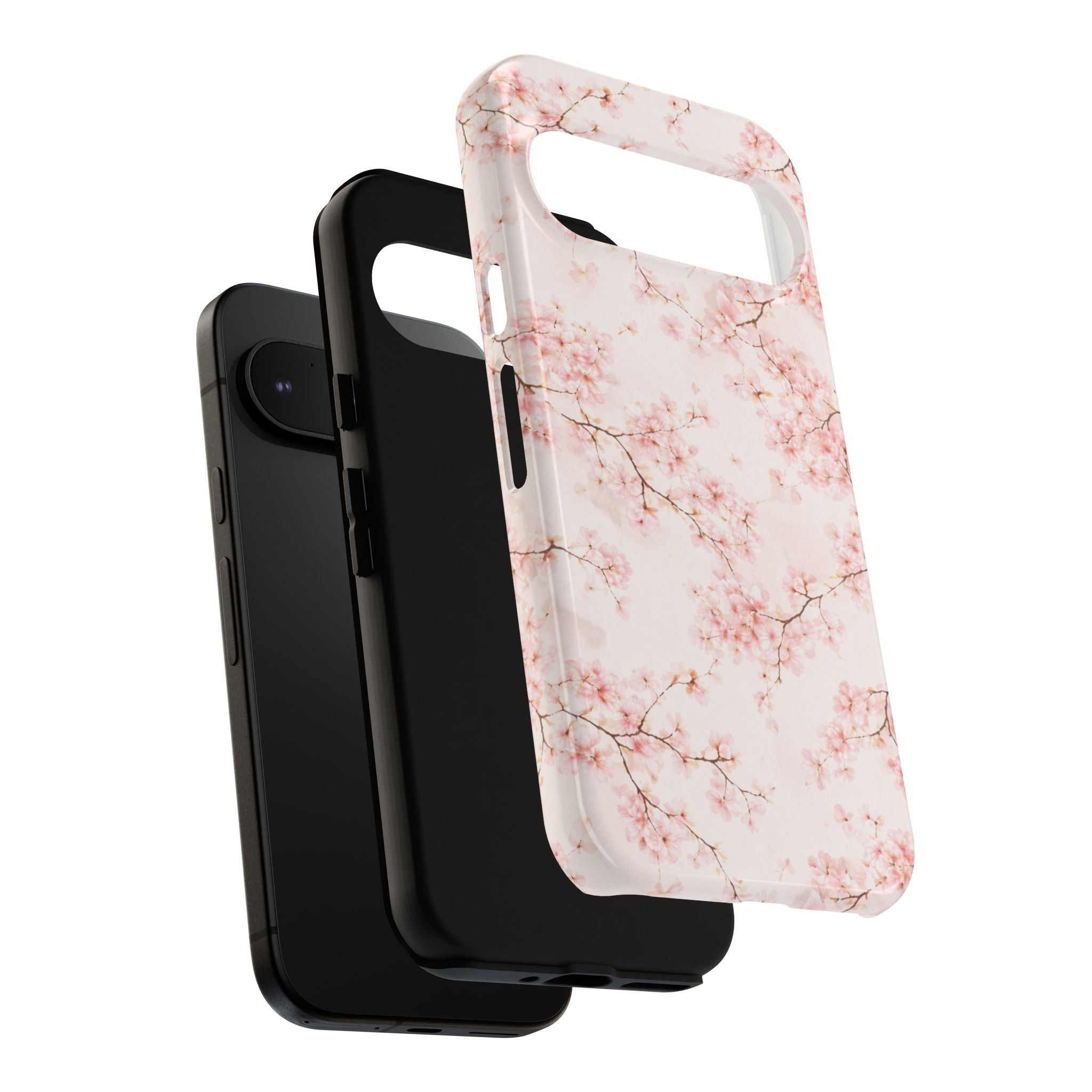 Pancake Dreams™ Cherry Blossom Tough Phone Case — Pink Floral Protective iPhone Cover