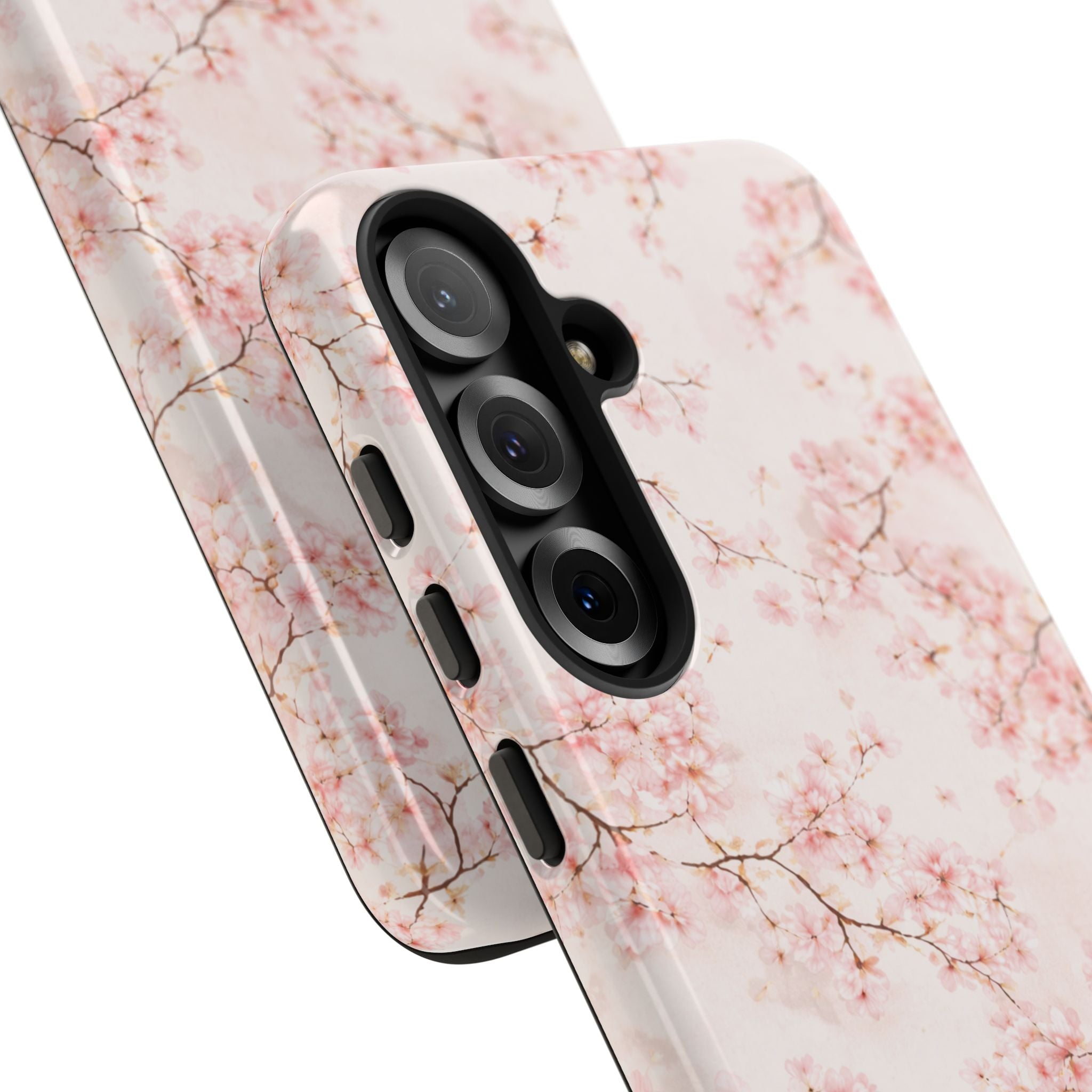 Pancake Dreams™ Cherry Blossom Tough Phone Case — Pink Floral Protective iPhone Cover