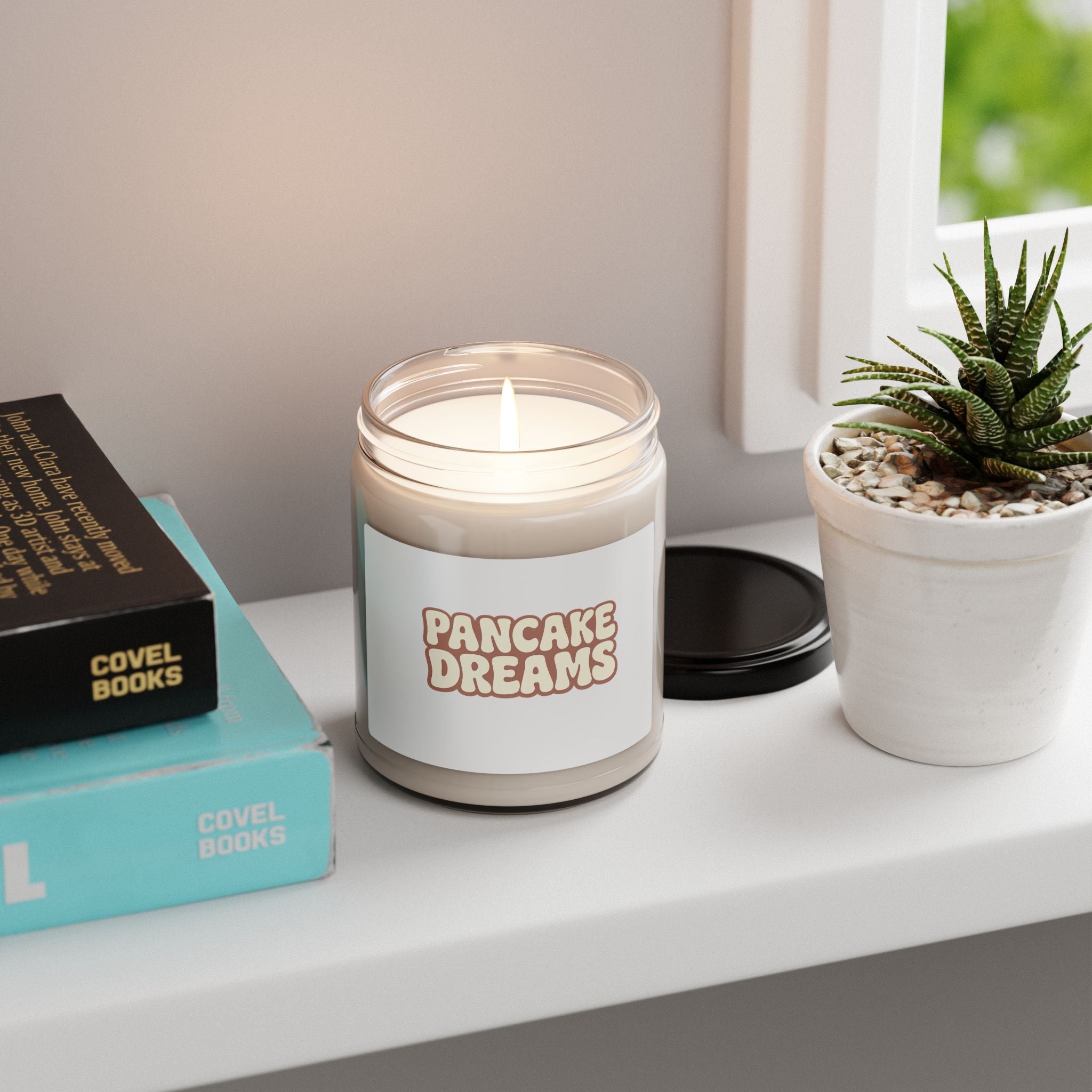 Pancake Dreams Soy Candle — 9oz Scented Jar (Sweet Breakfast Bakery Aroma)