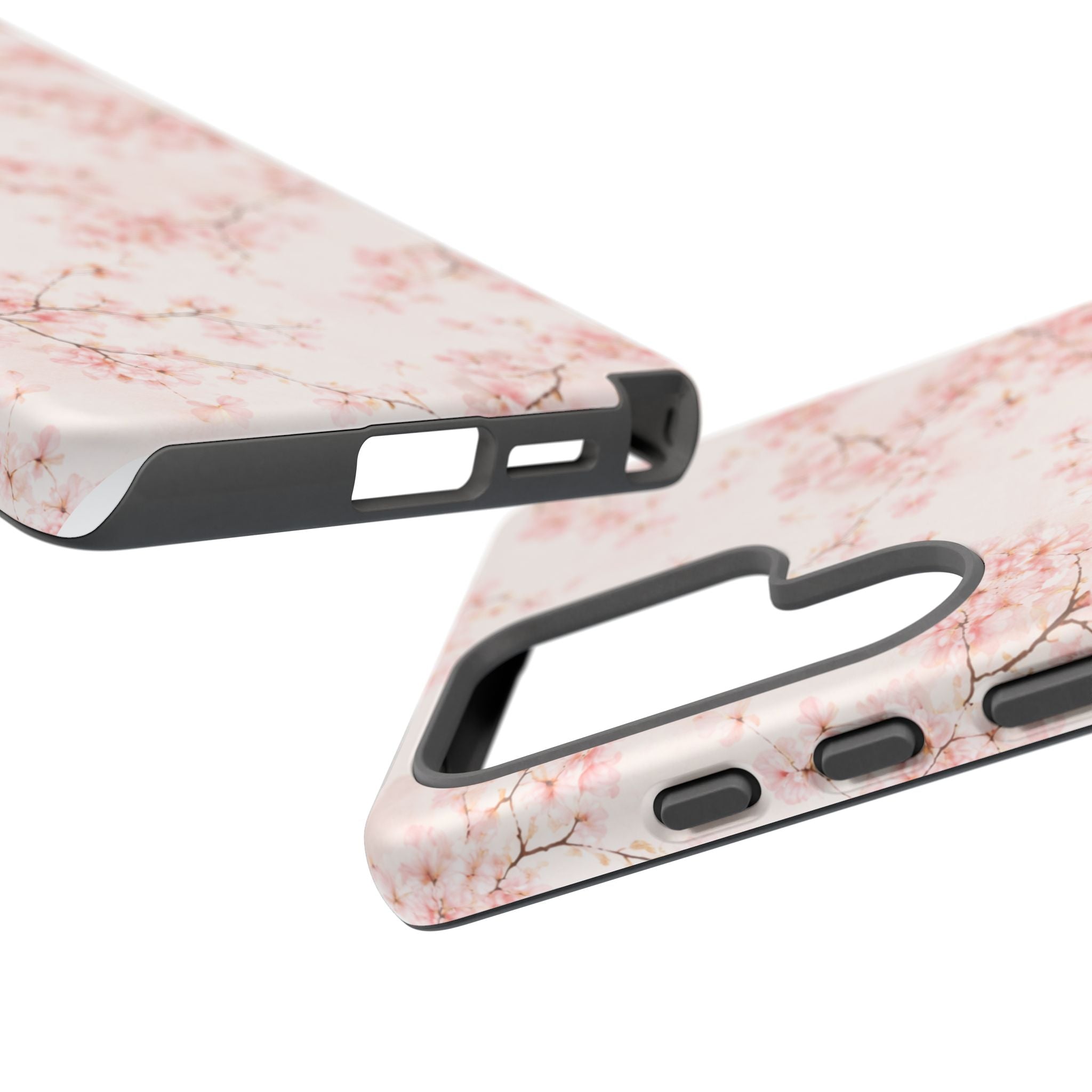 Pancake Dreams™ Cherry Blossom Tough Phone Case — Pink Floral Protective iPhone Cover