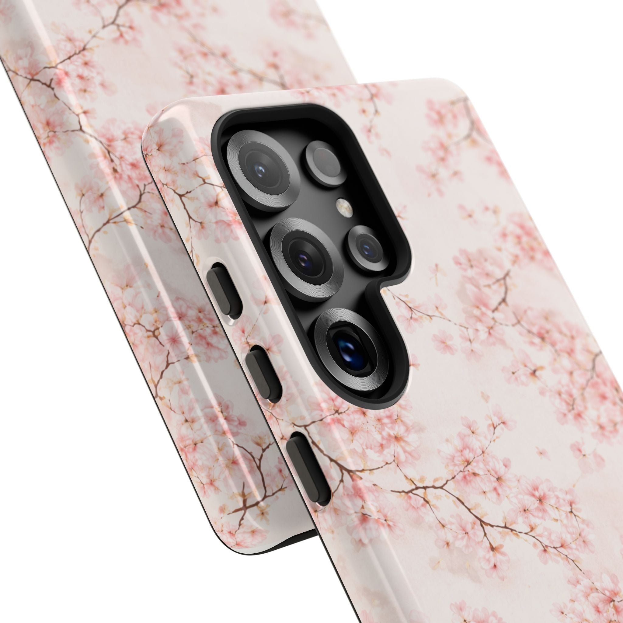 Pancake Dreams™ Cherry Blossom Tough Phone Case — Pink Floral Protective iPhone Cover