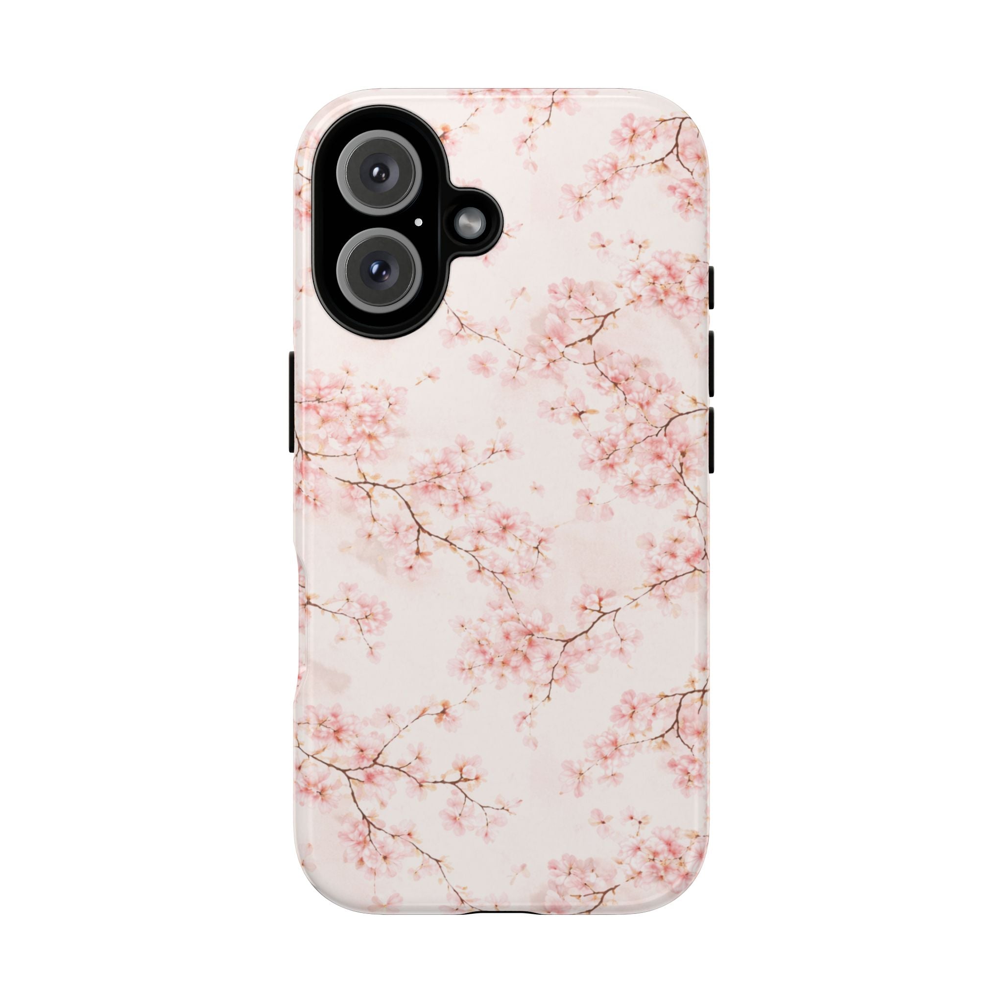 Pancake Dreams™ Cherry Blossom Tough Phone Case — Pink Floral Protective iPhone Cover