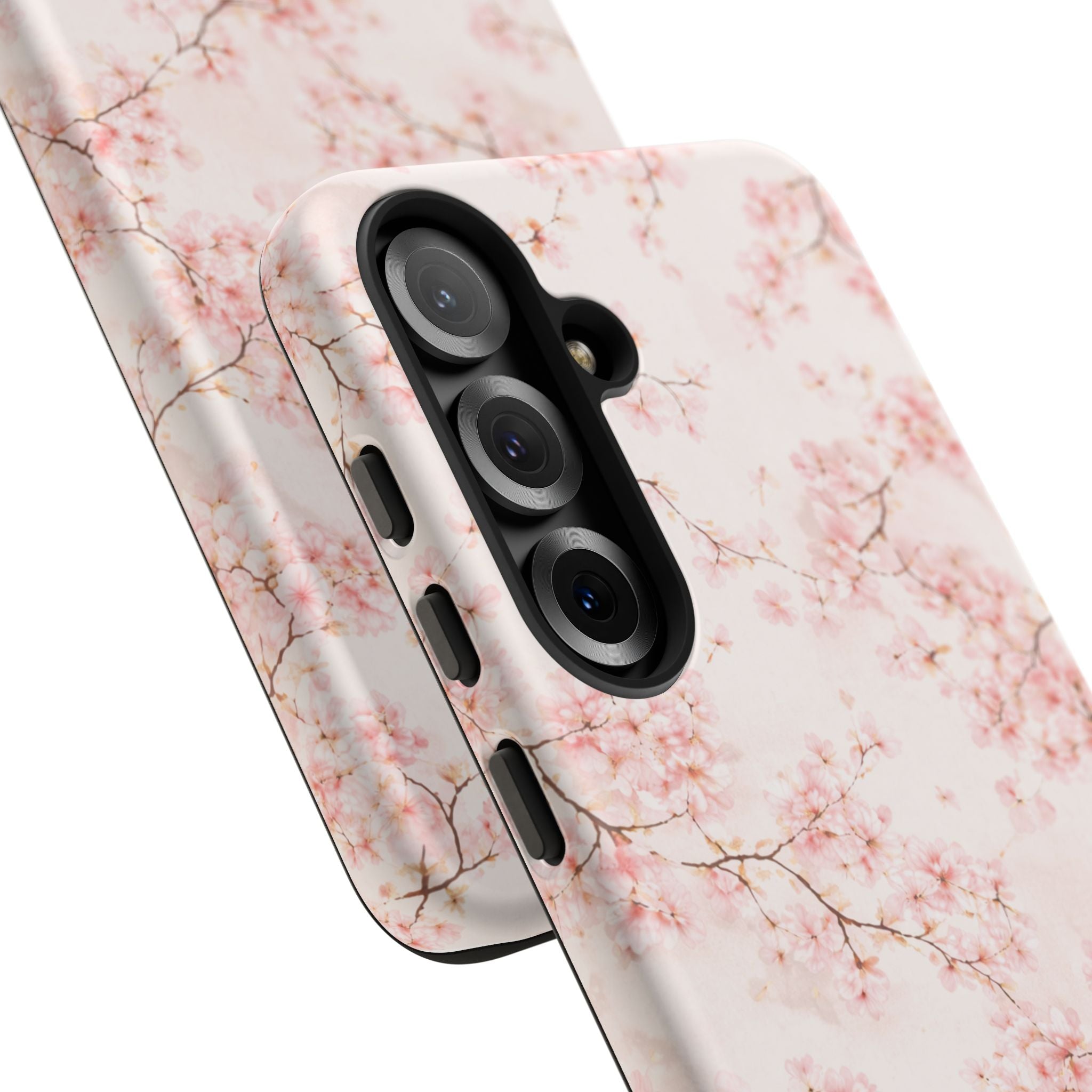 Pancake Dreams™ Cherry Blossom Tough Phone Case — Pink Floral Protective iPhone Cover