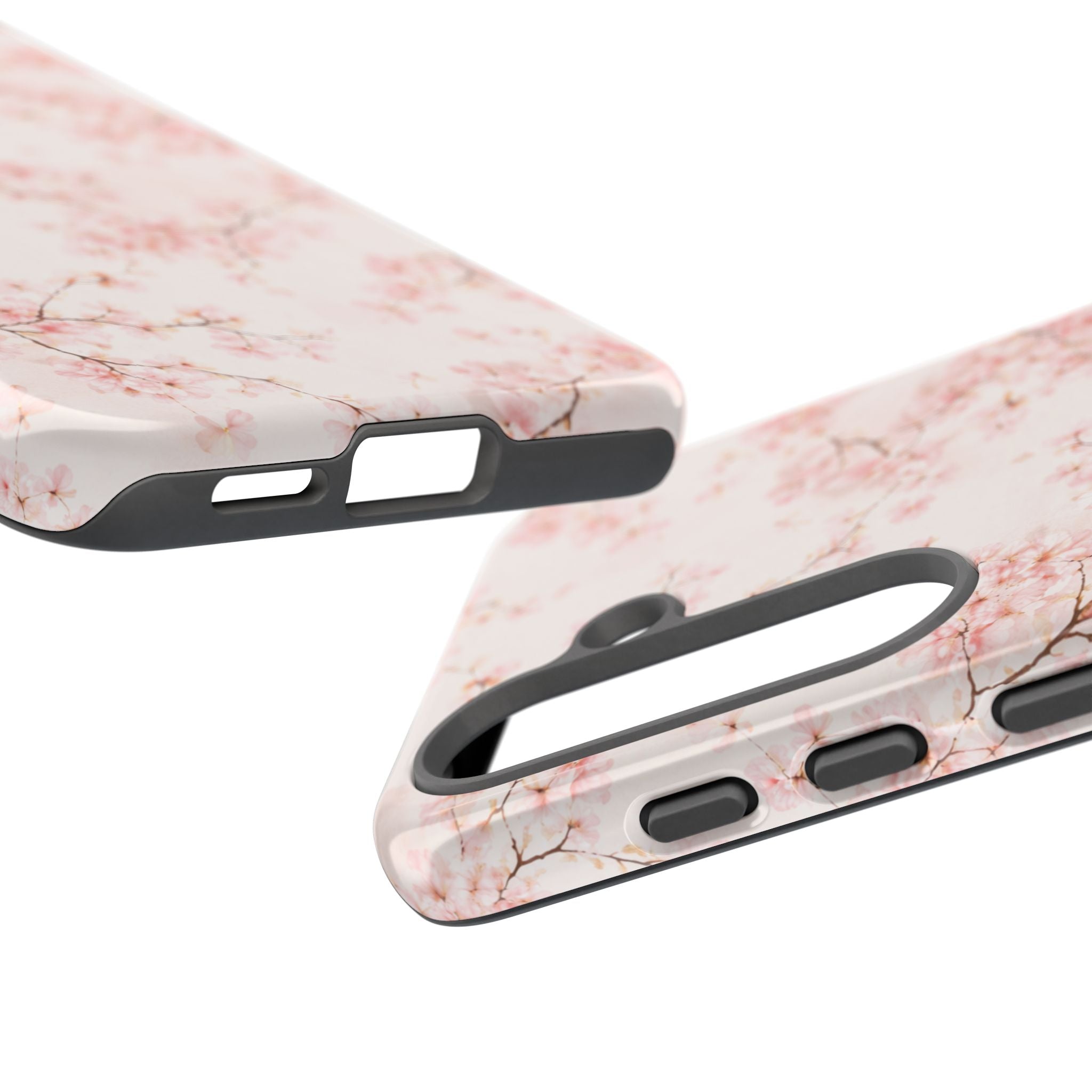 Pancake Dreams™ Cherry Blossom Tough Phone Case — Pink Floral Protective iPhone Cover