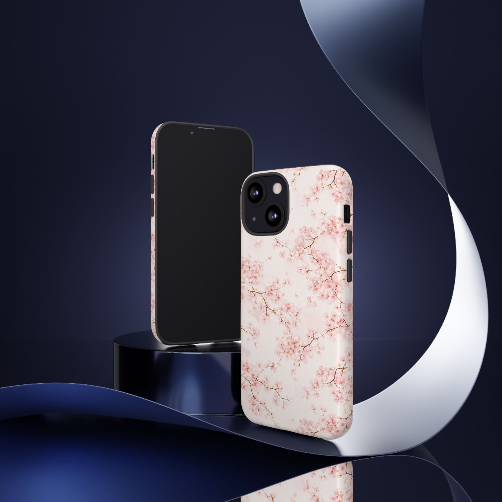 Pancake Dreams™ Cherry Blossom Tough Phone Case — Pink Floral Protective iPhone Cover