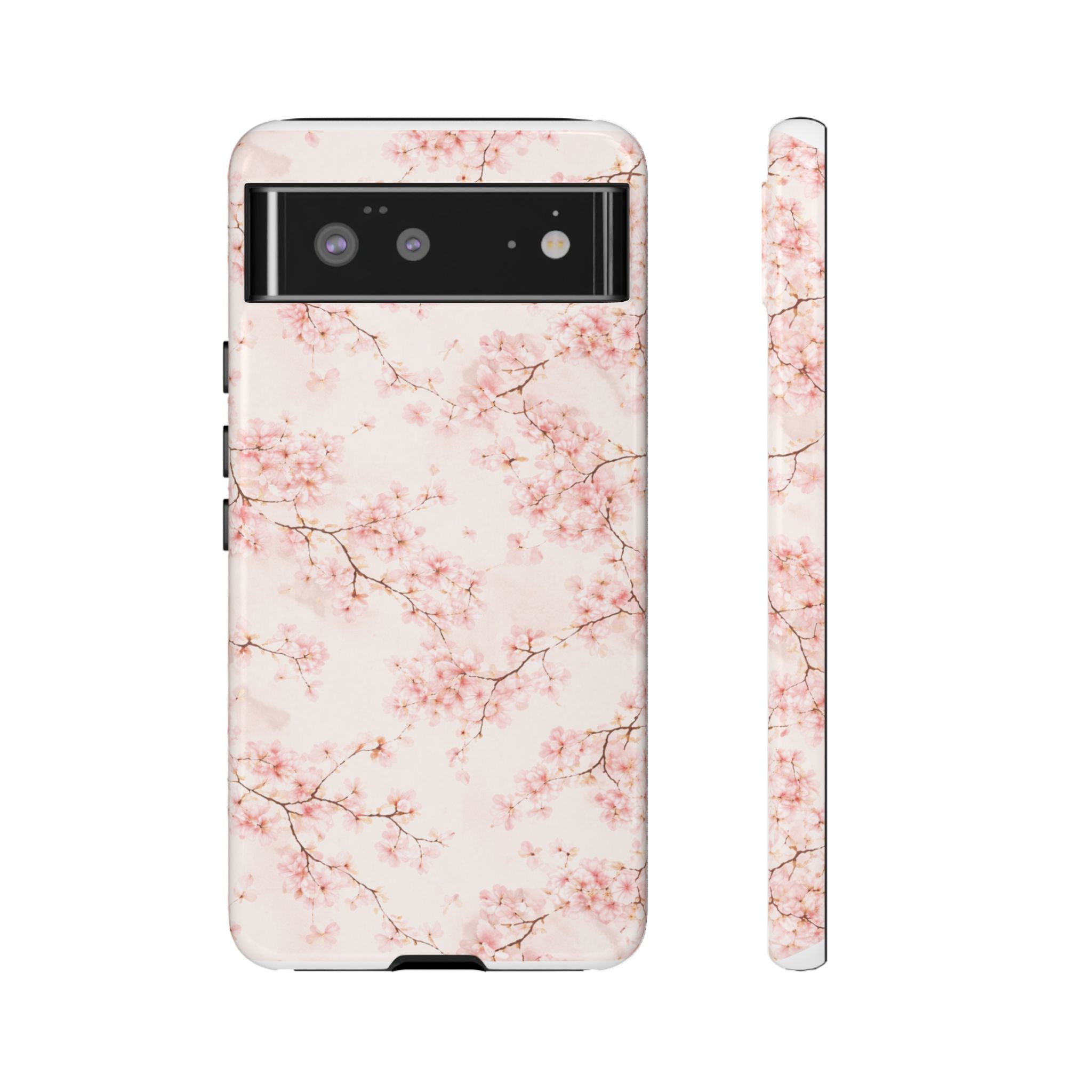 Pancake Dreams™ Cherry Blossom Tough Phone Case — Pink Floral Protective iPhone Cover