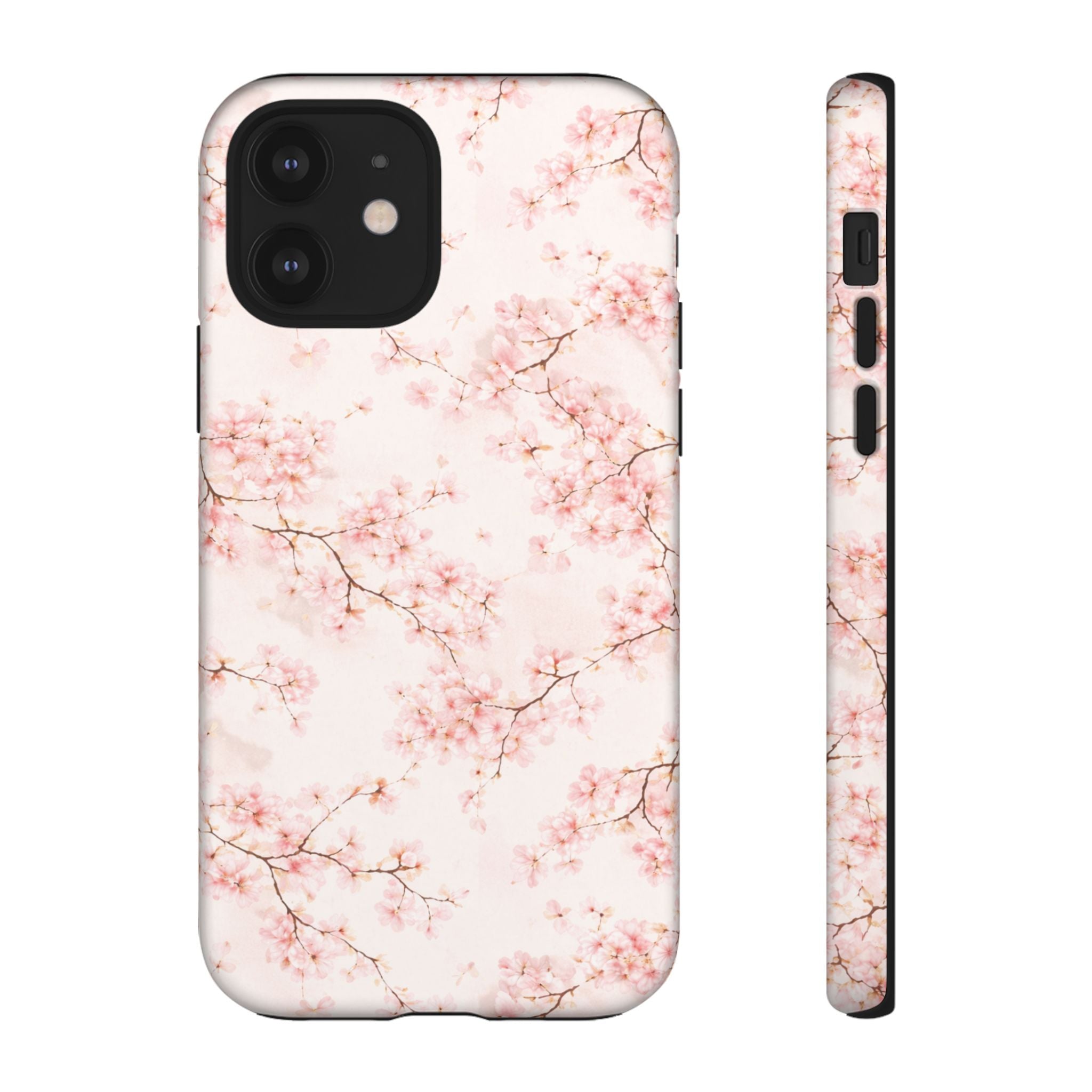 Pancake Dreams™ Cherry Blossom Tough Phone Case — Pink Floral Protective iPhone Cover