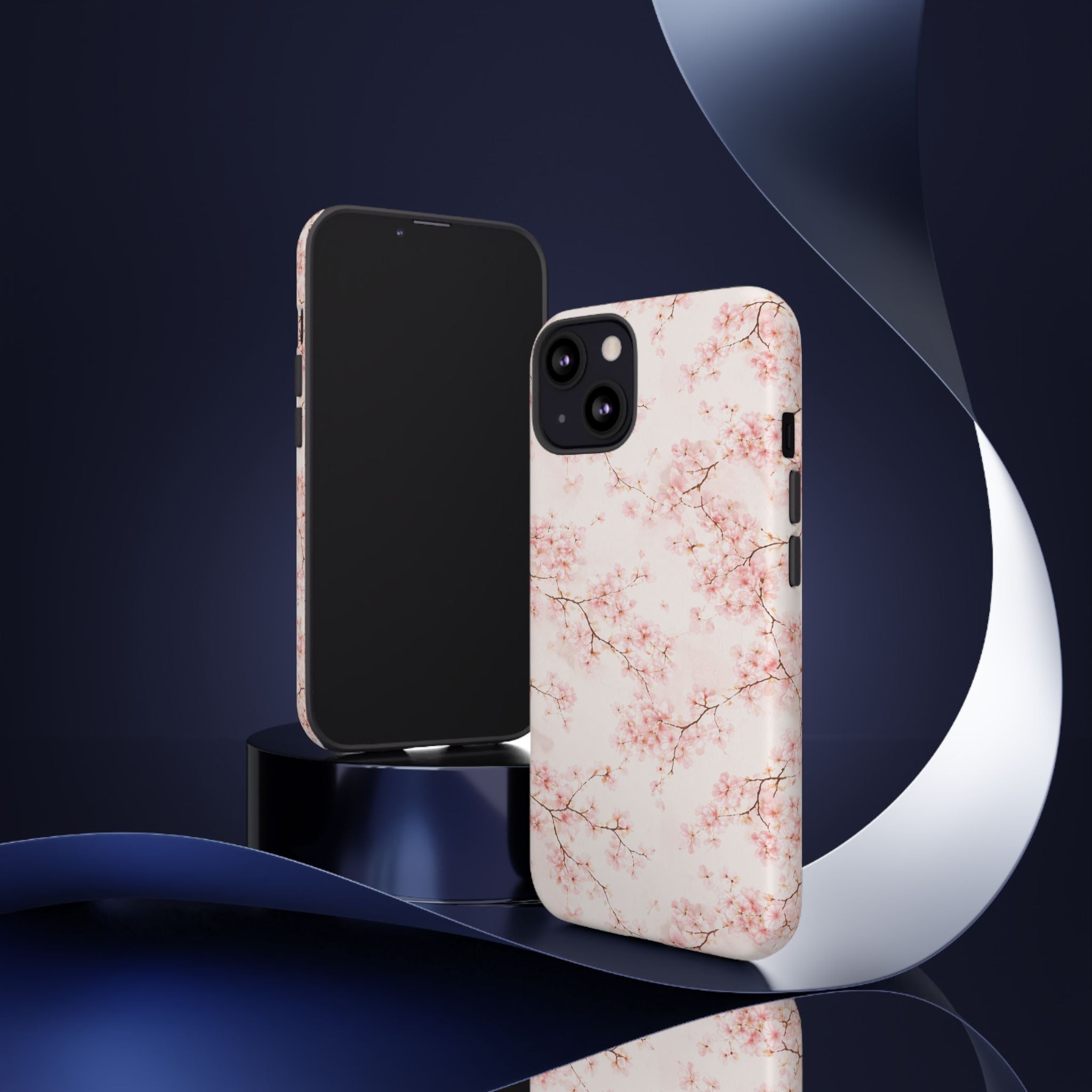 Pancake Dreams™ Cherry Blossom Tough Phone Case — Pink Floral Protective iPhone Cover