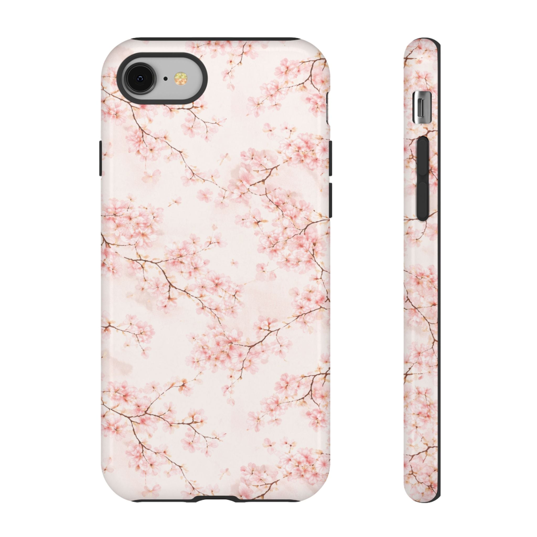 Pancake Dreams™ Cherry Blossom Tough Phone Case — Pink Floral Protective iPhone Cover