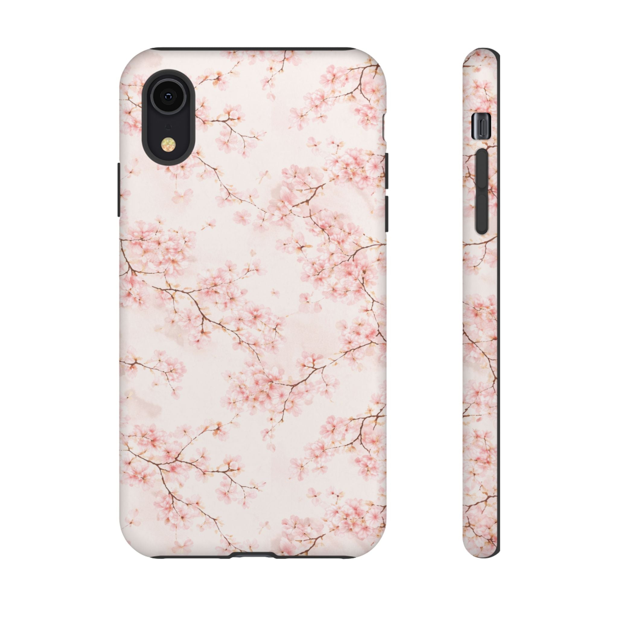 Pancake Dreams™ Cherry Blossom Tough Phone Case — Pink Floral Protective iPhone Cover