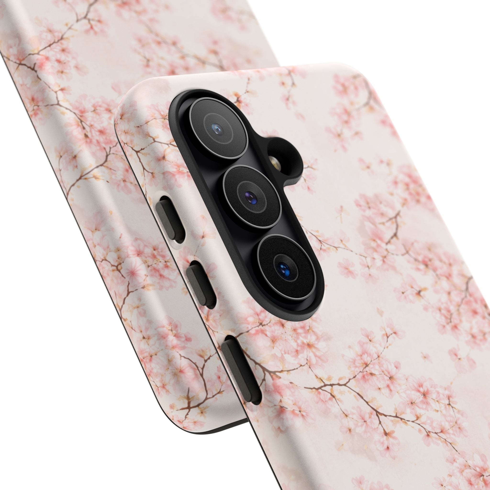 Pancake Dreams™ Cherry Blossom Tough Phone Case — Pink Floral Protective iPhone Cover