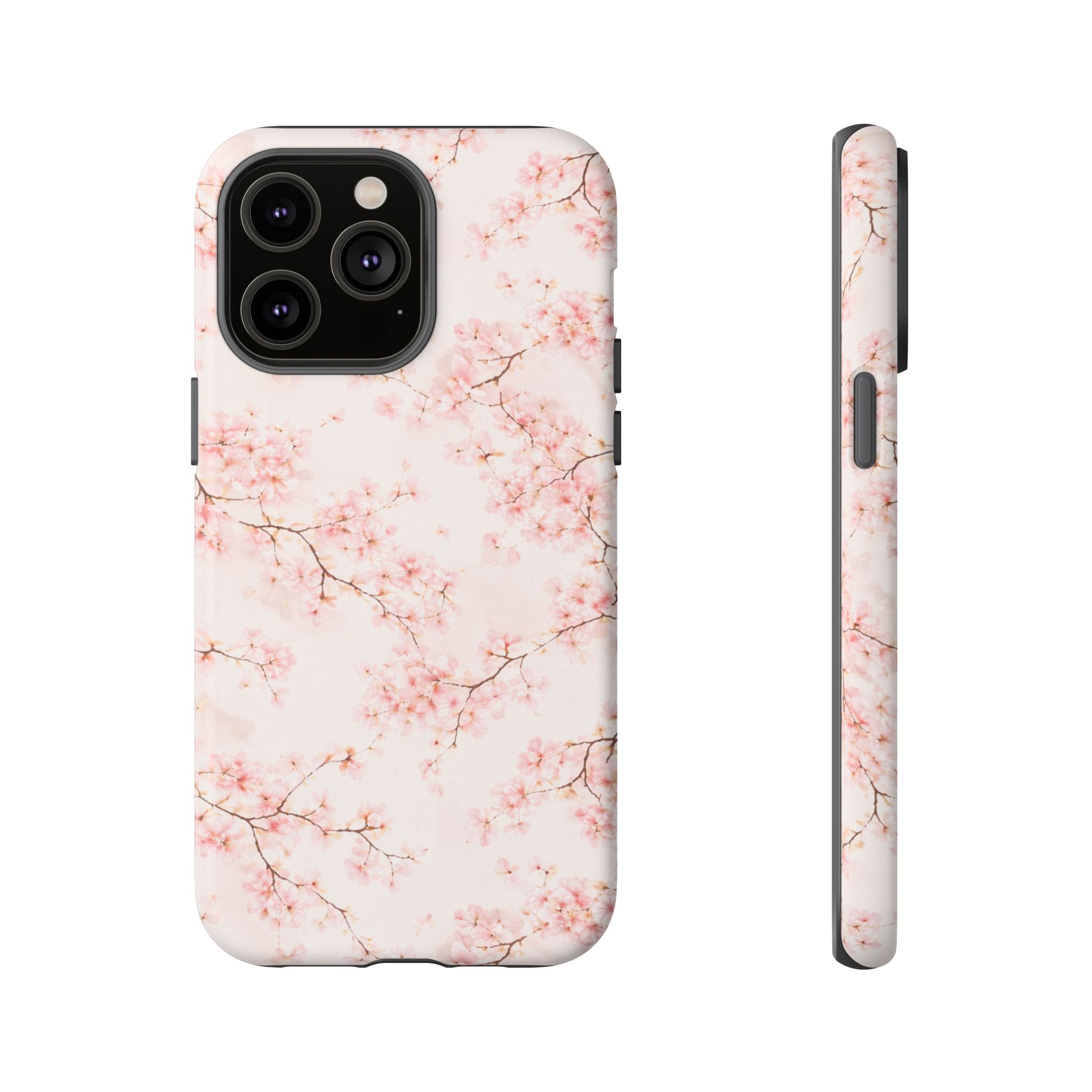 Pancake Dreams™ Cherry Blossom Tough Phone Case — Pink Floral Protective iPhone Cover