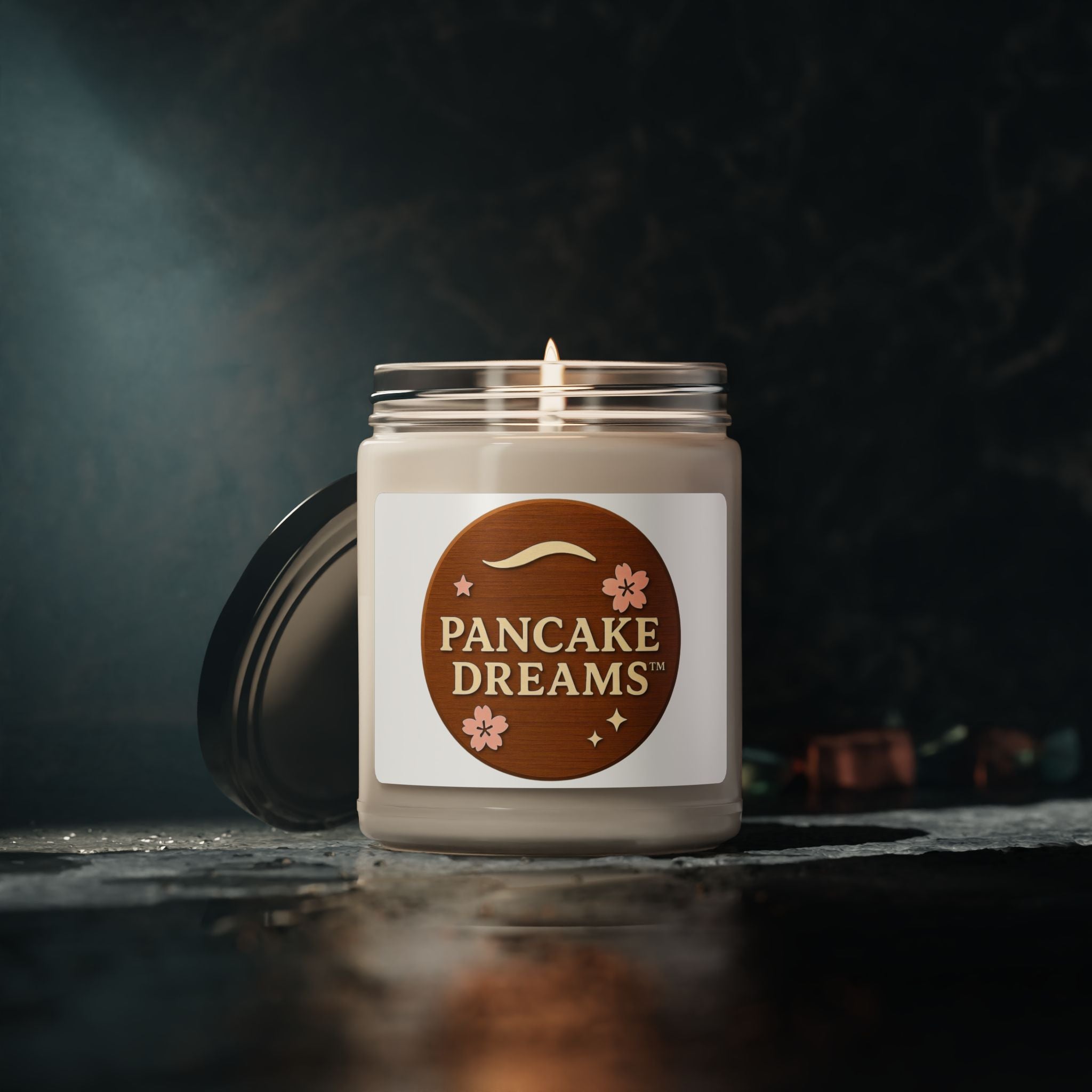 Pancake Dreams™  Soy Candle — 9oz Scented Jar (Cozy Breakfast Bakery Aroma)