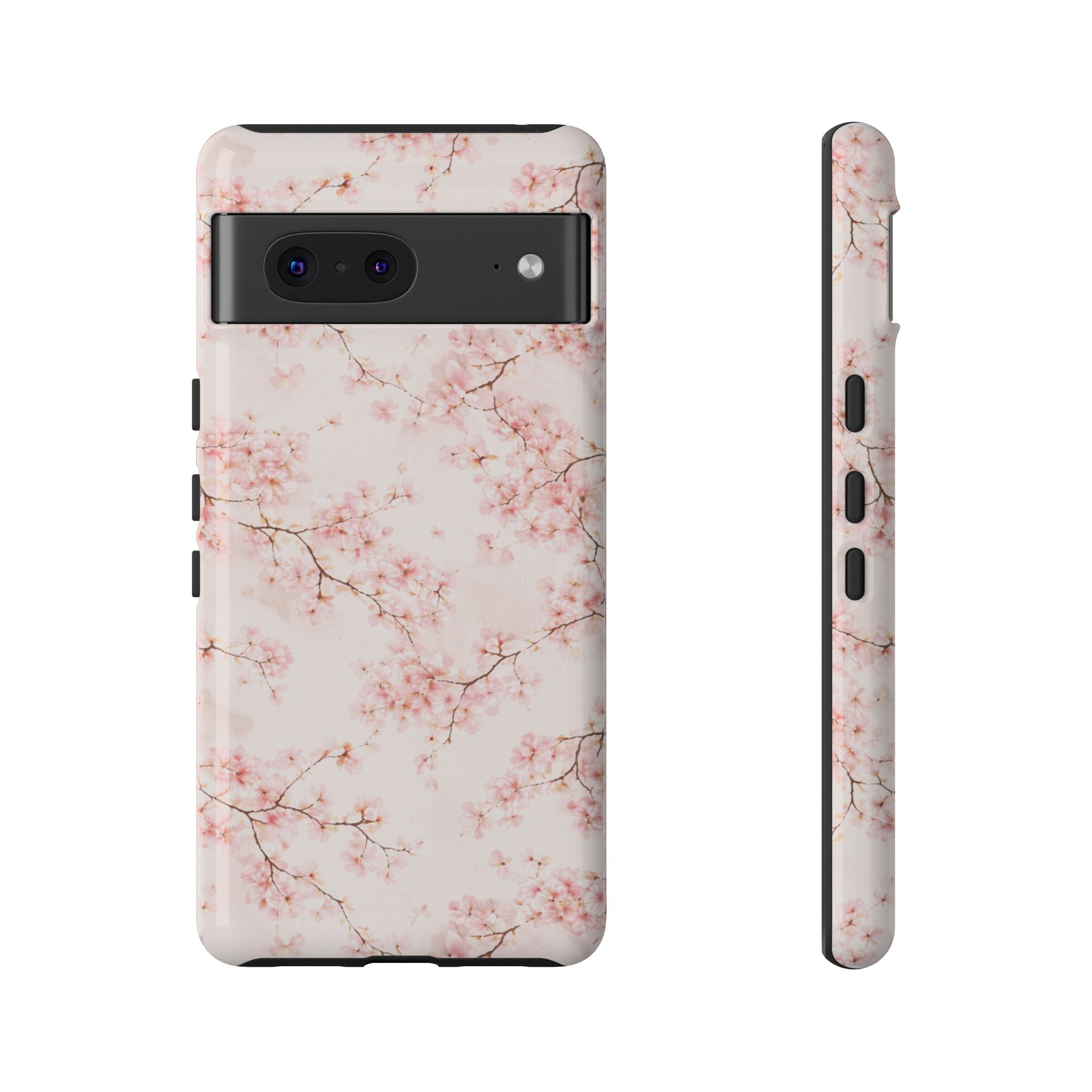 Pancake Dreams™ Cherry Blossom Tough Phone Case — Pink Floral Protective iPhone Cover