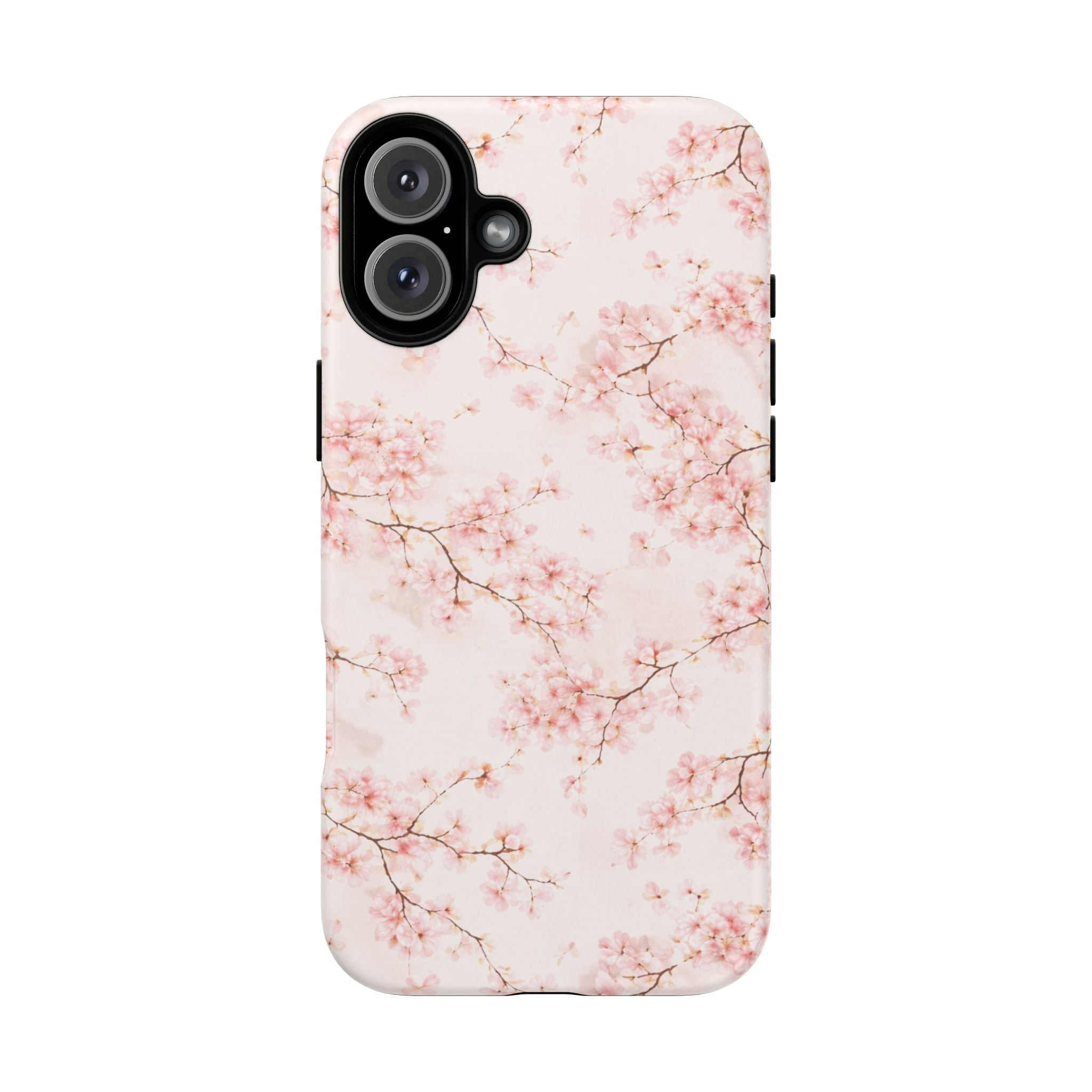 Pancake Dreams™ Cherry Blossom Tough Phone Case — Pink Floral Protective iPhone Cover