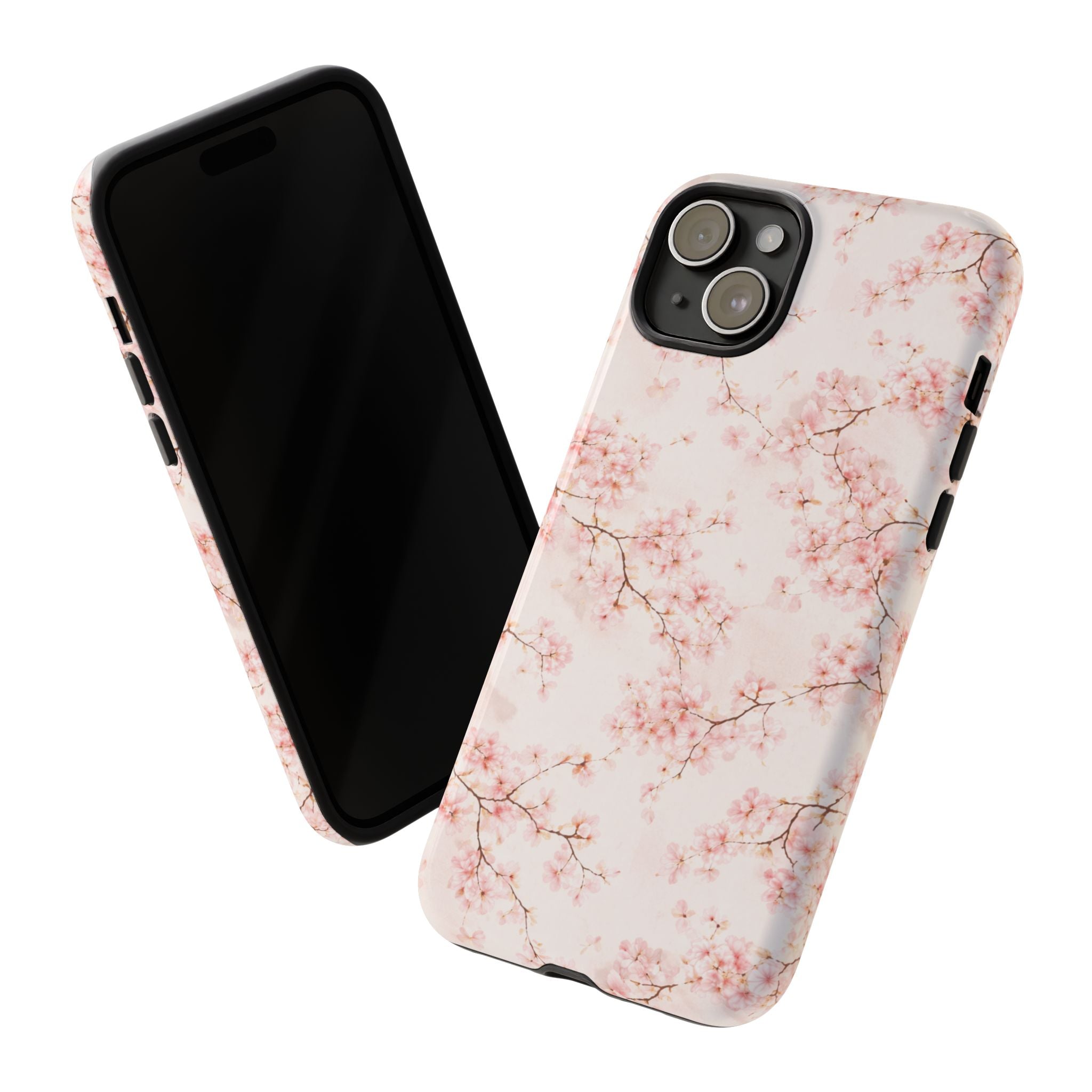 Pancake Dreams™ Cherry Blossom Tough Phone Case — Pink Floral Protective iPhone Cover