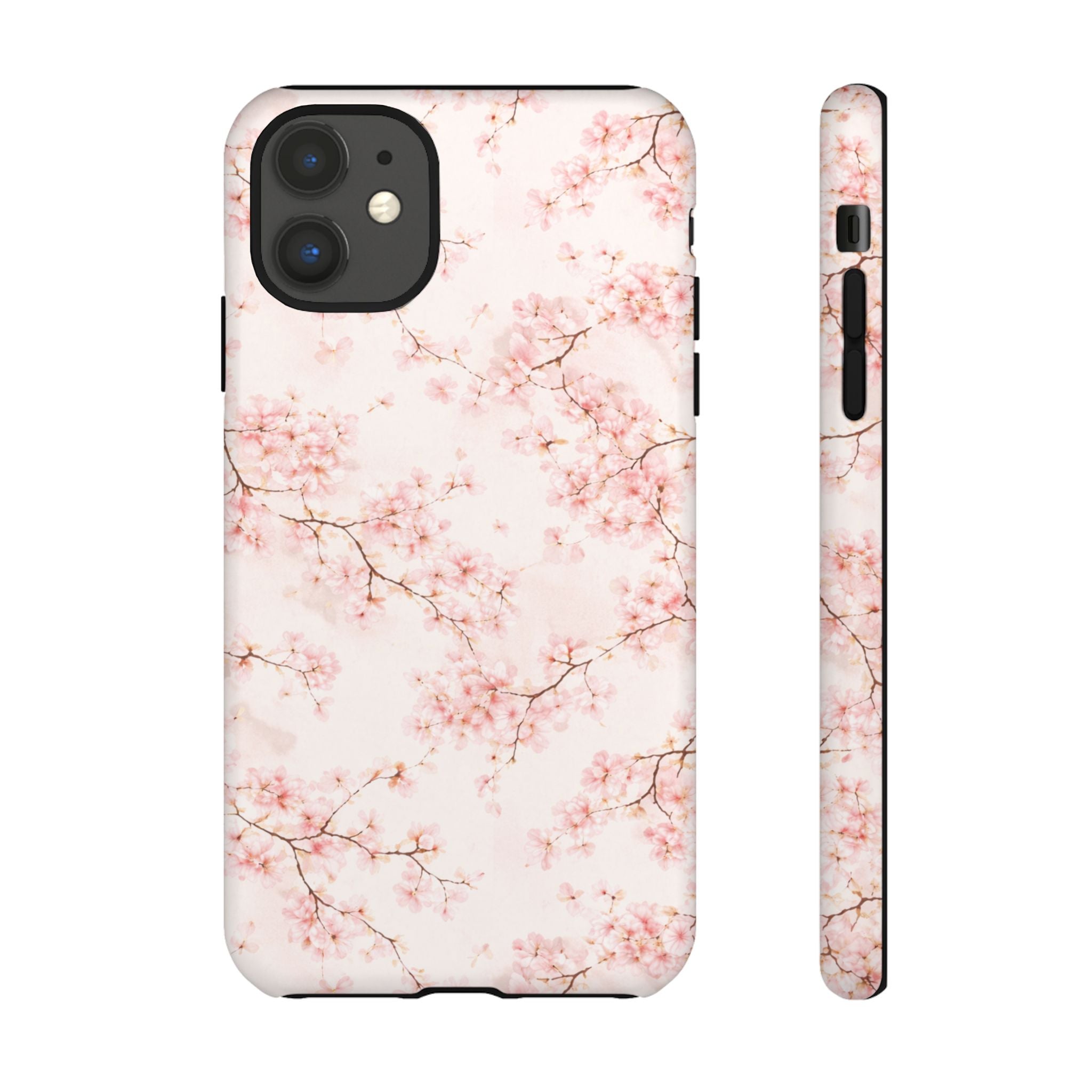 Pancake Dreams™ Cherry Blossom Tough Phone Case — Pink Floral Protective iPhone Cover