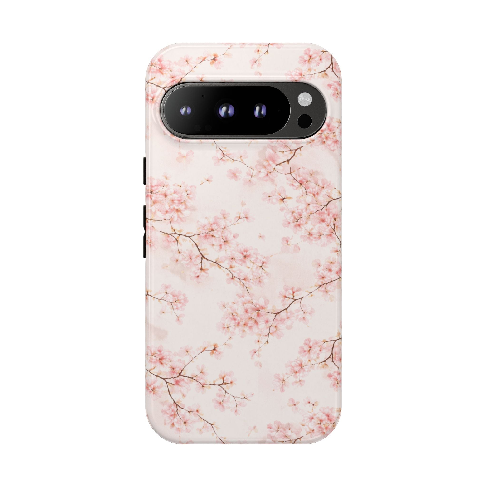 Pancake Dreams™ Cherry Blossom Tough Phone Case — Pink Floral Protective iPhone Cover