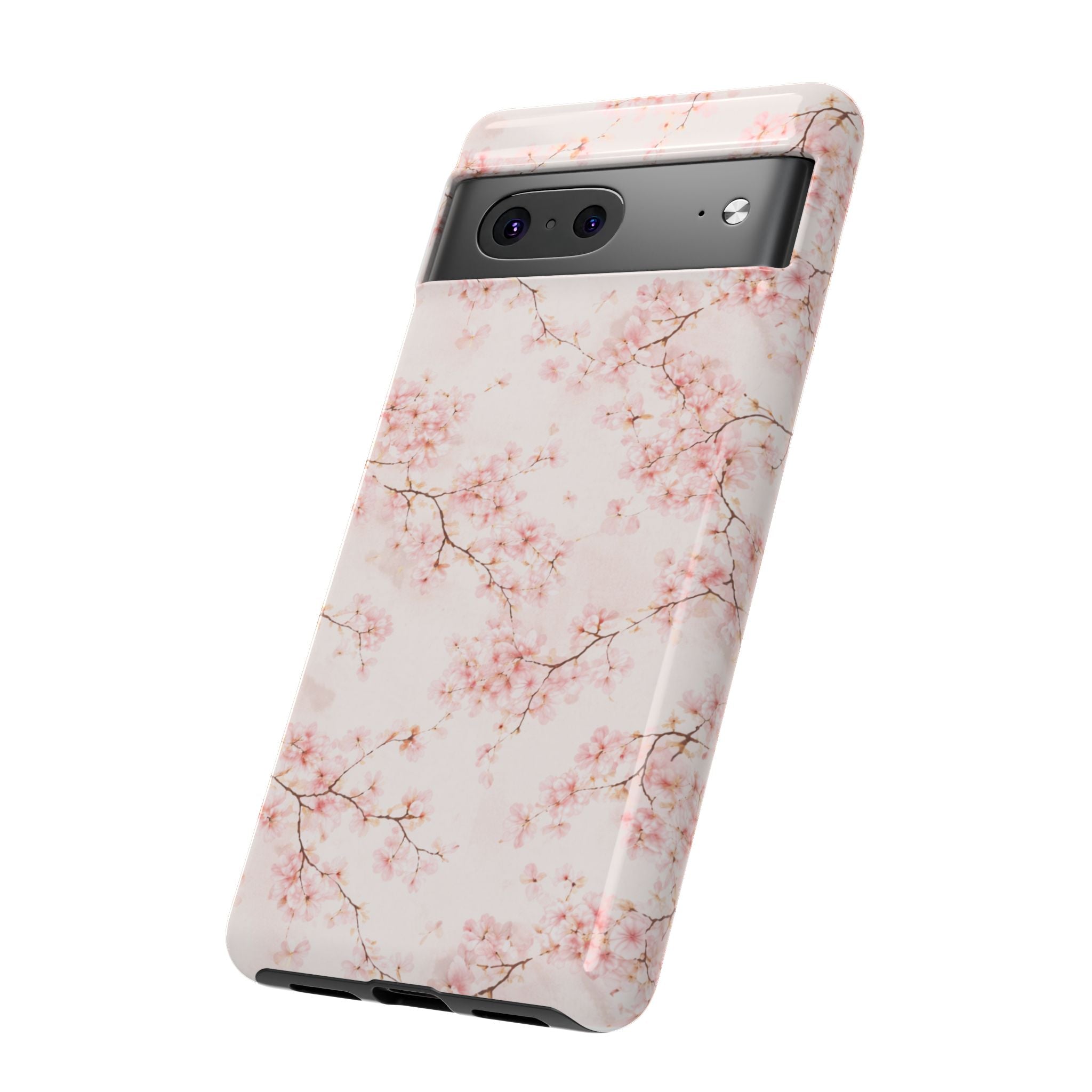 Pancake Dreams™ Cherry Blossom Tough Phone Case — Pink Floral Protective iPhone Cover