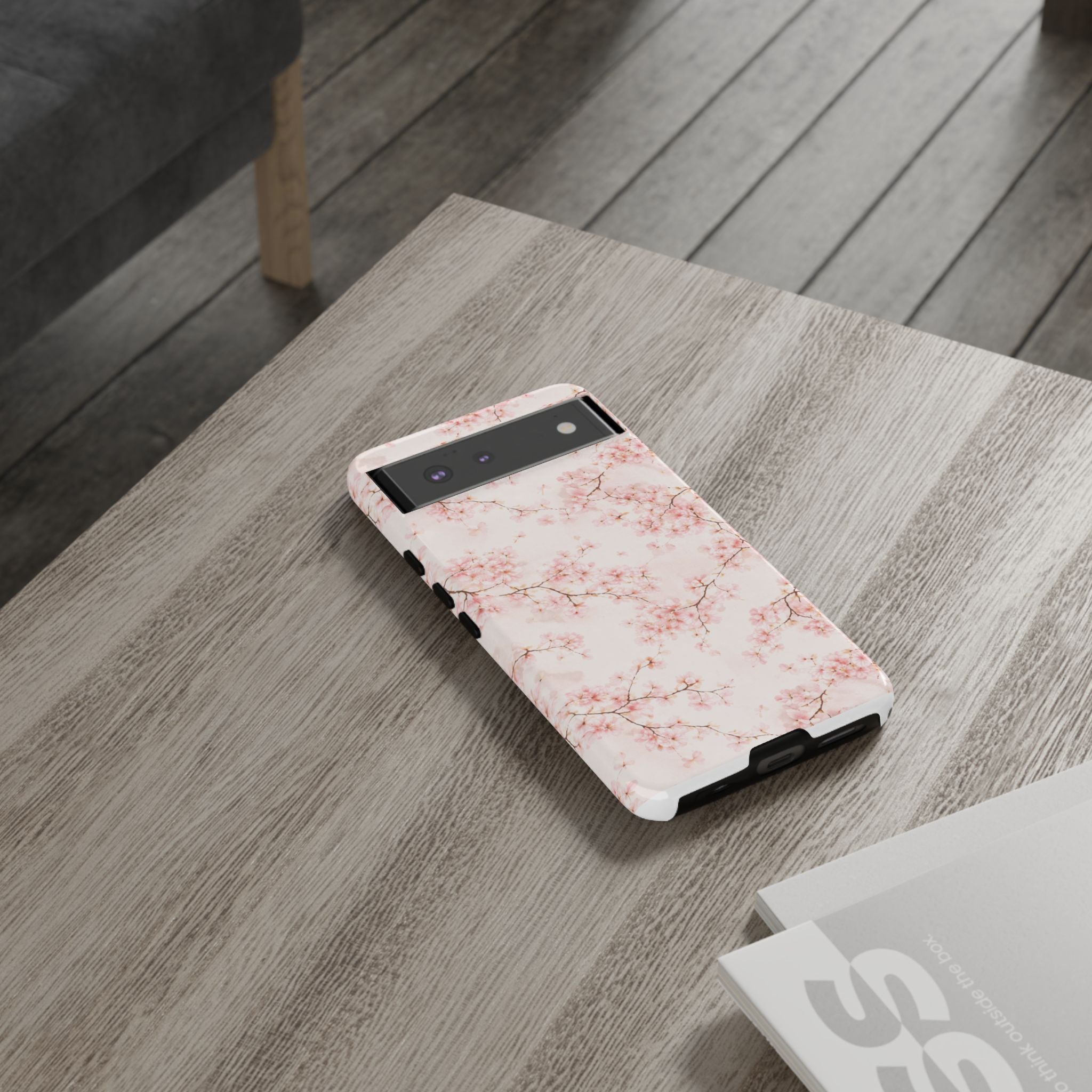 Pancake Dreams™ Cherry Blossom Tough Phone Case — Pink Floral Protective iPhone Cover