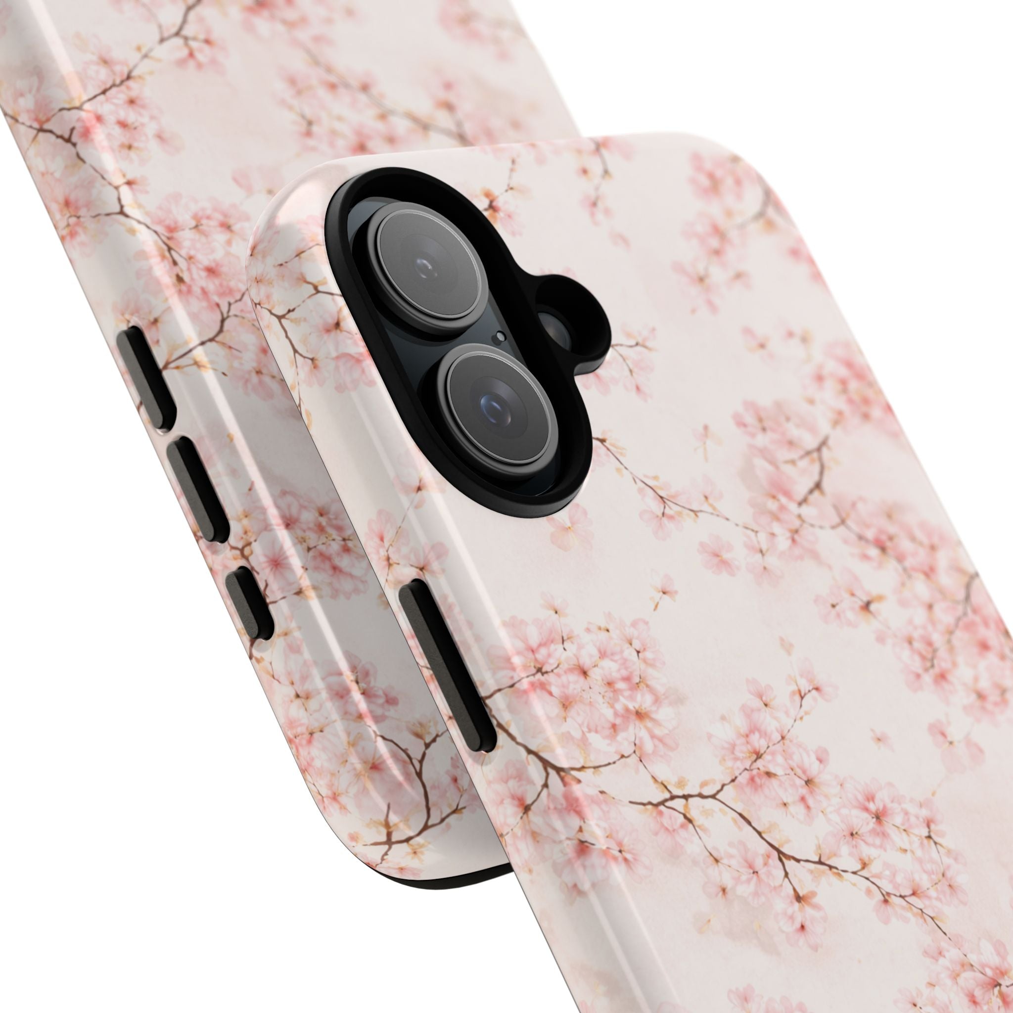 Pancake Dreams™ Cherry Blossom Tough Phone Case — Pink Floral Protective iPhone Cover