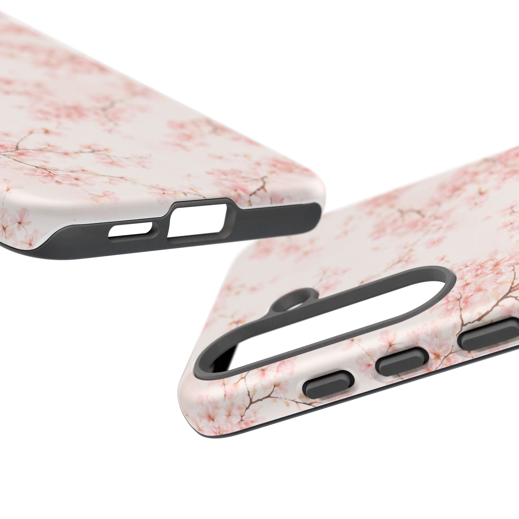 Pancake Dreams™ Cherry Blossom Tough Phone Case — Pink Floral Protective iPhone Cover