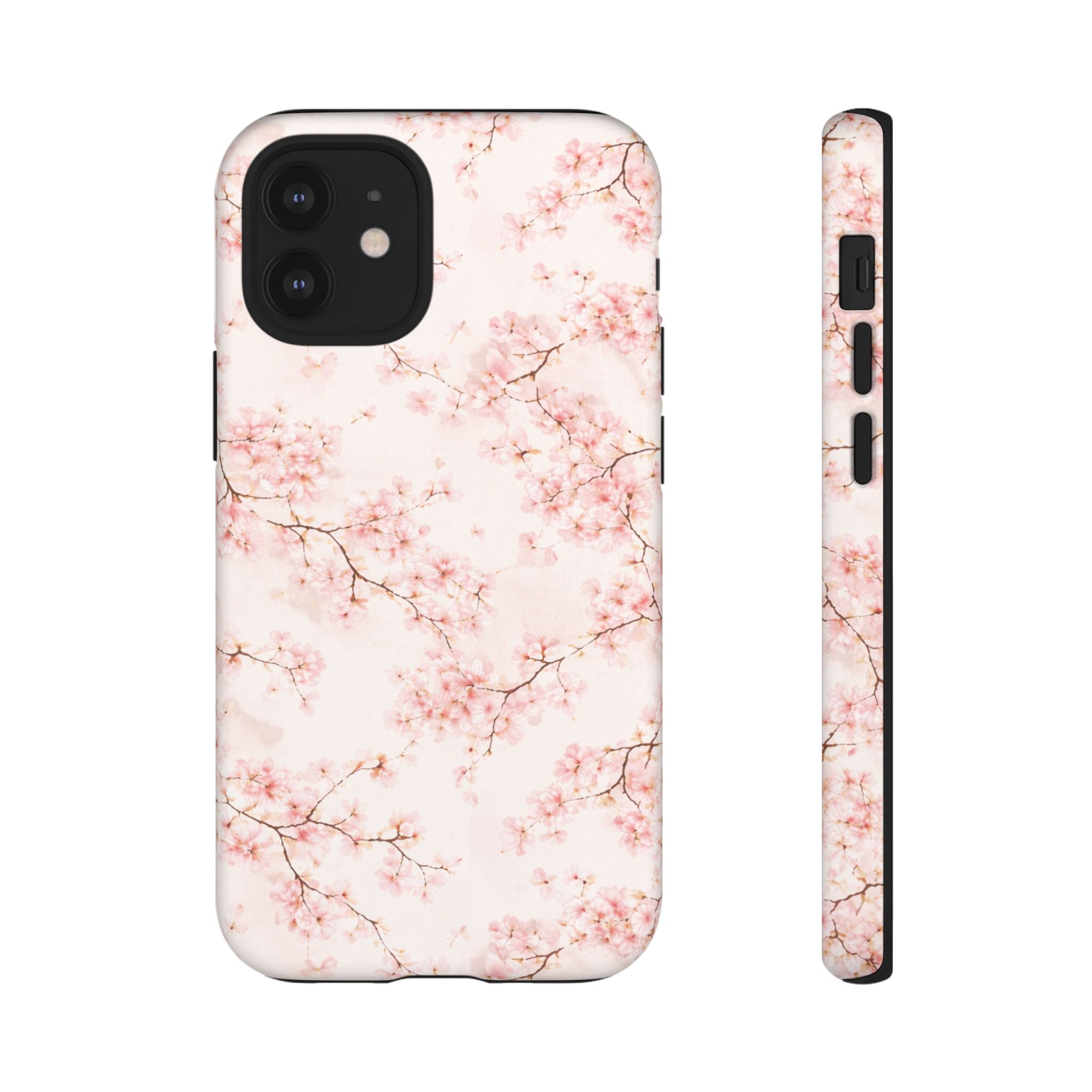Pancake Dreams™ Cherry Blossom Tough Phone Case — Pink Floral Protective iPhone Cover