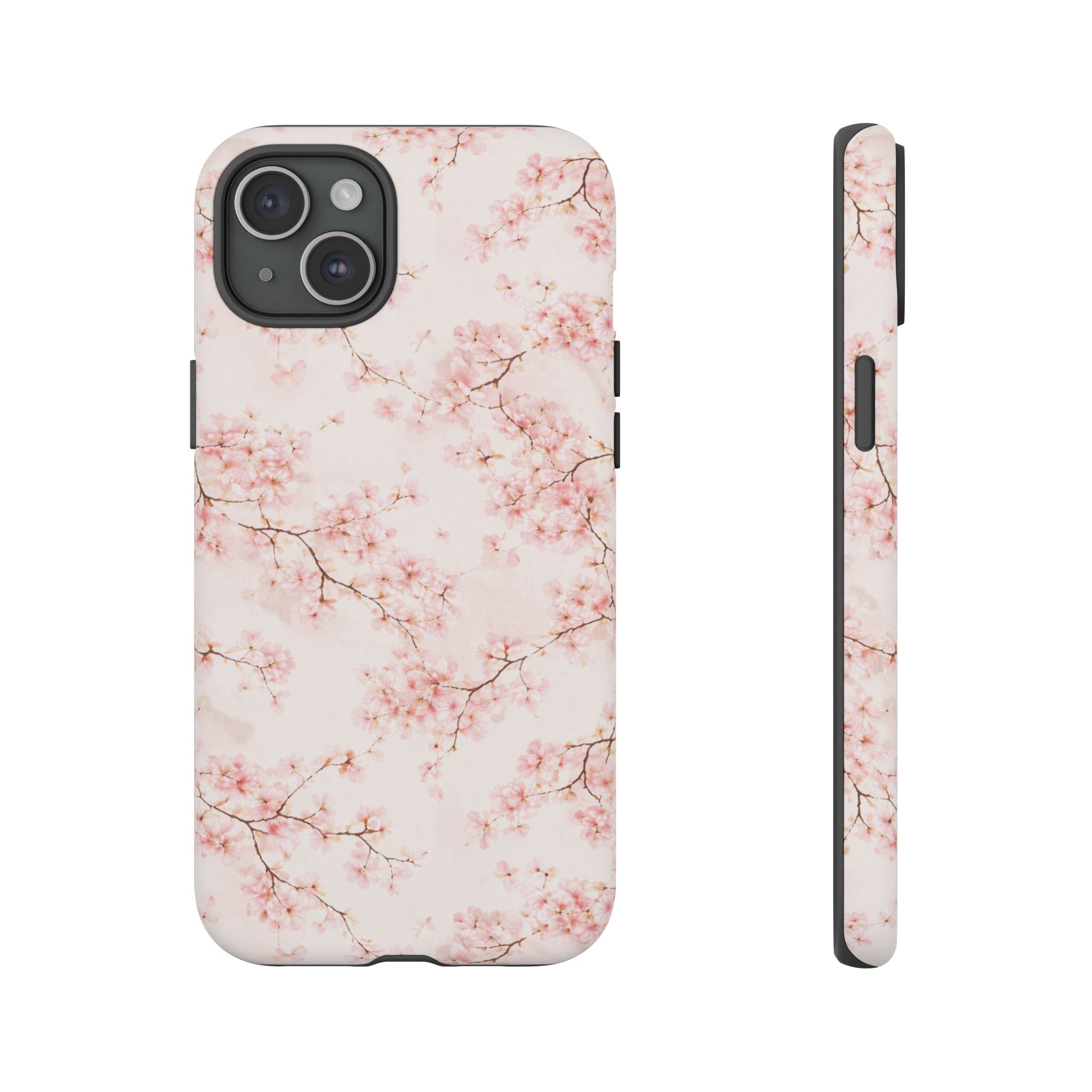 Pancake Dreams™ Cherry Blossom Tough Phone Case — Pink Floral Protective iPhone Cover